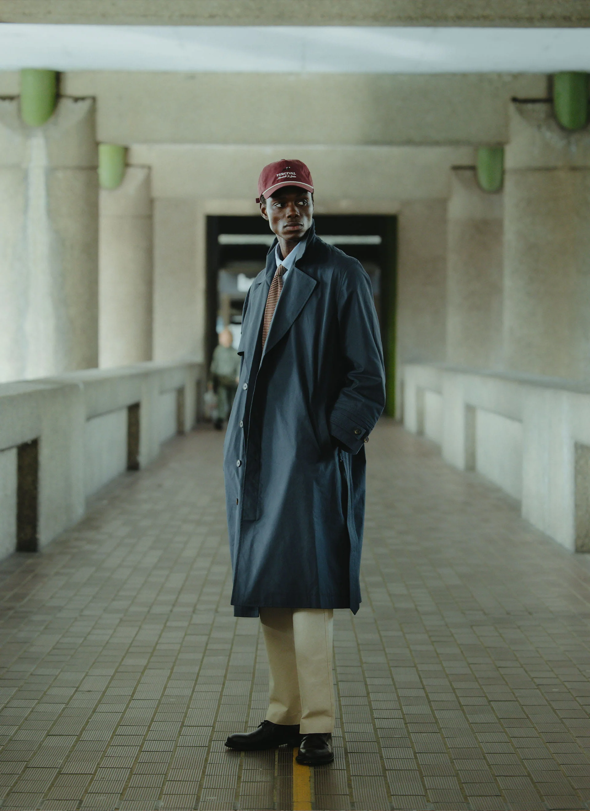 Limited Edition Mac Trench Coat | Percival x Front Office | Navy - Image 9