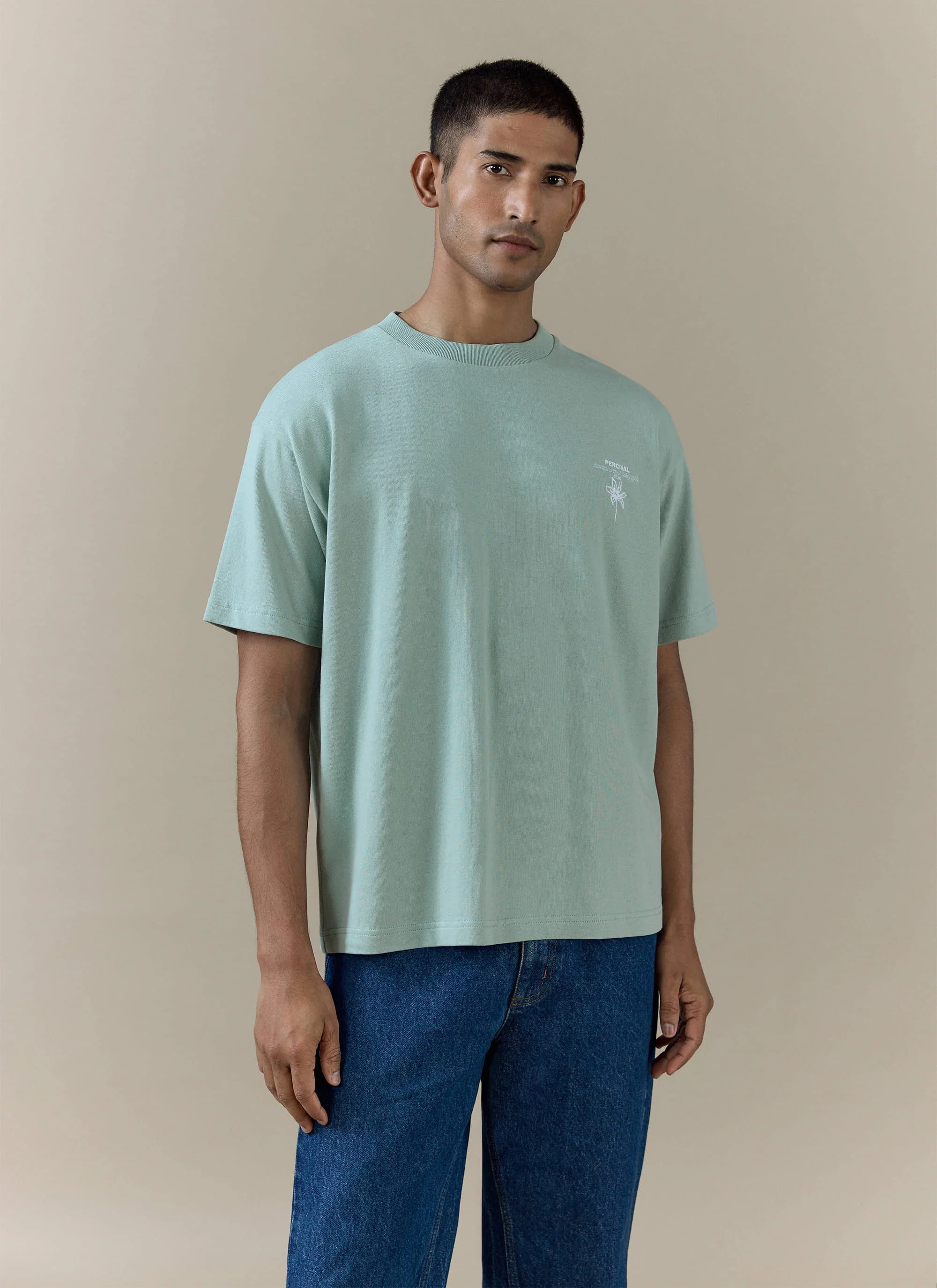 Melvin Oversized T Shirt | Organic Cotton | Sage - Image 5