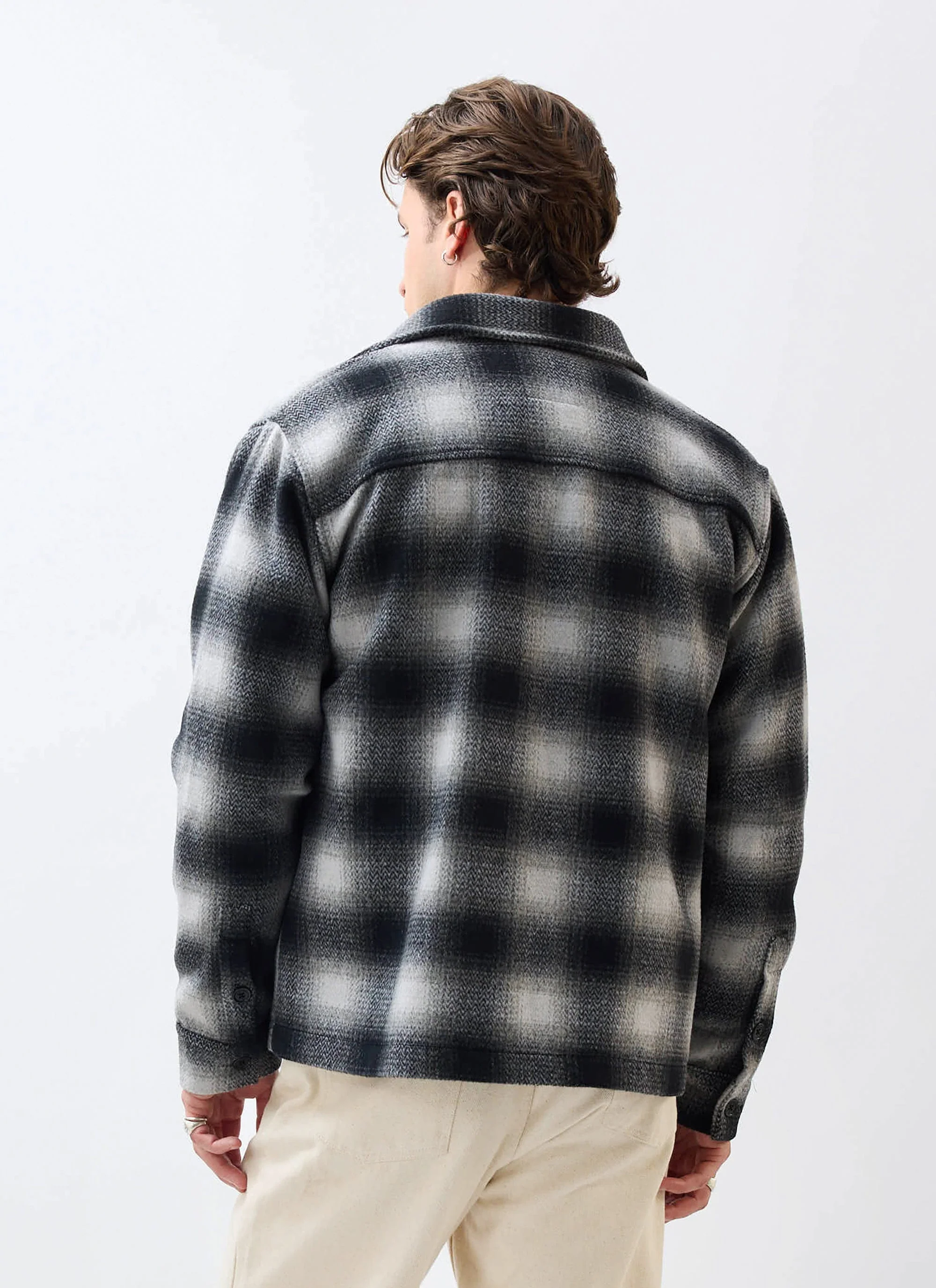 Check Overshirt | Grey - Image 4