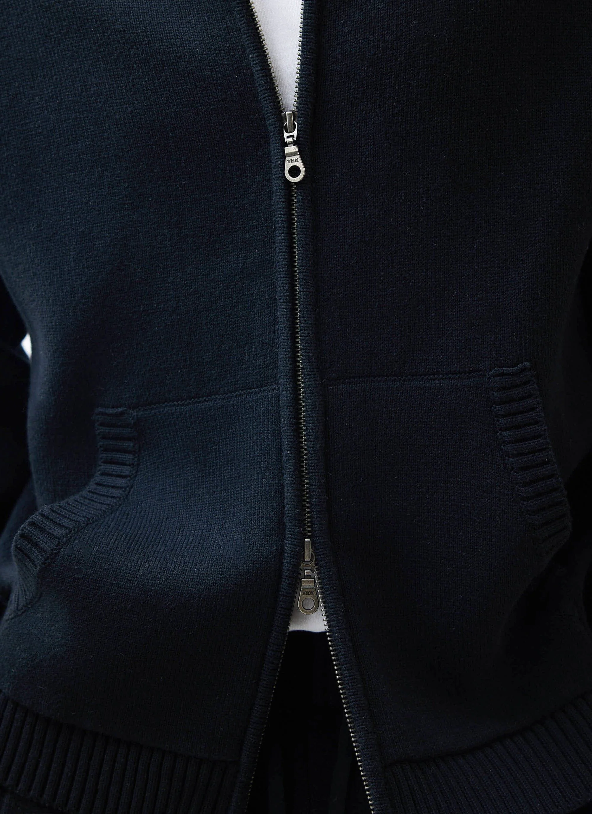 Chronicle Knitted Hoodie | Cotton | Black - Image 4