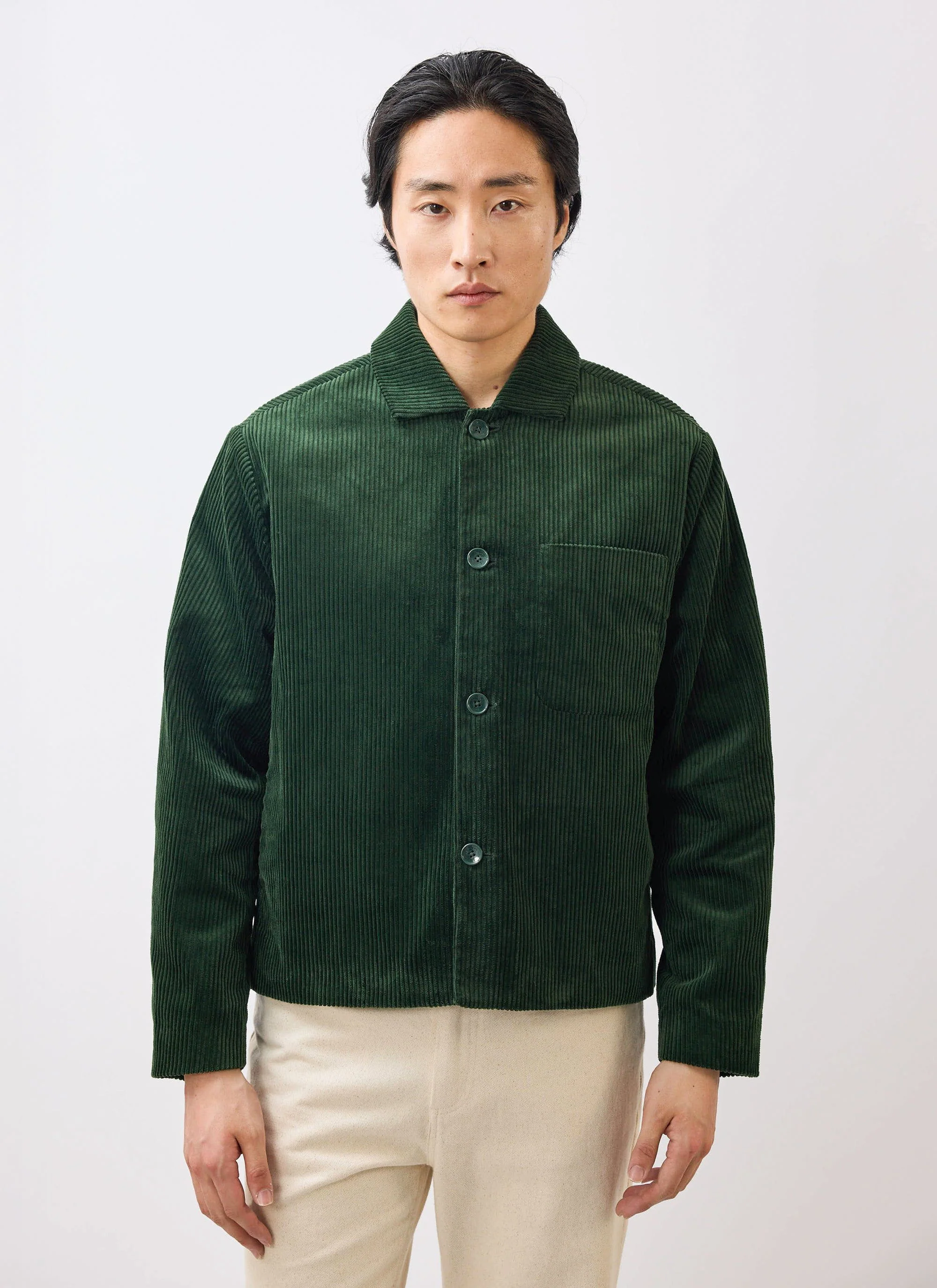 Cord Overshirt | Forest - Image 6