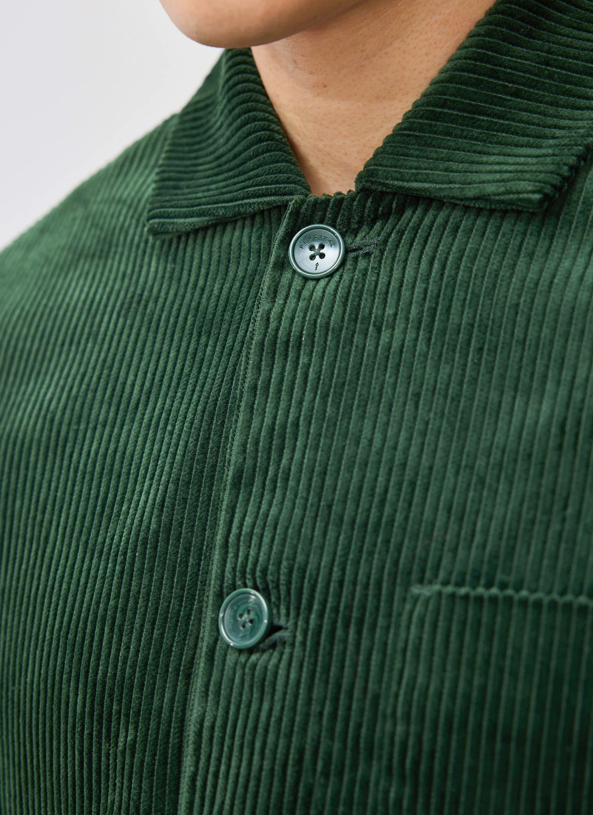Cord Overshirt | Forest - Image 7
