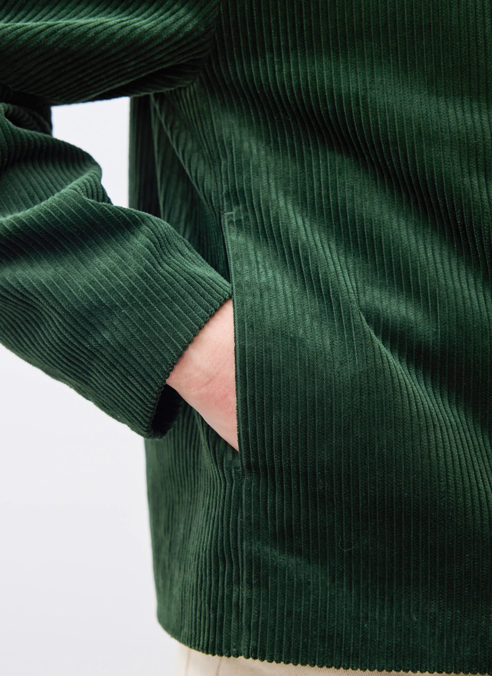 Cord Overshirt | Forest - Image 8