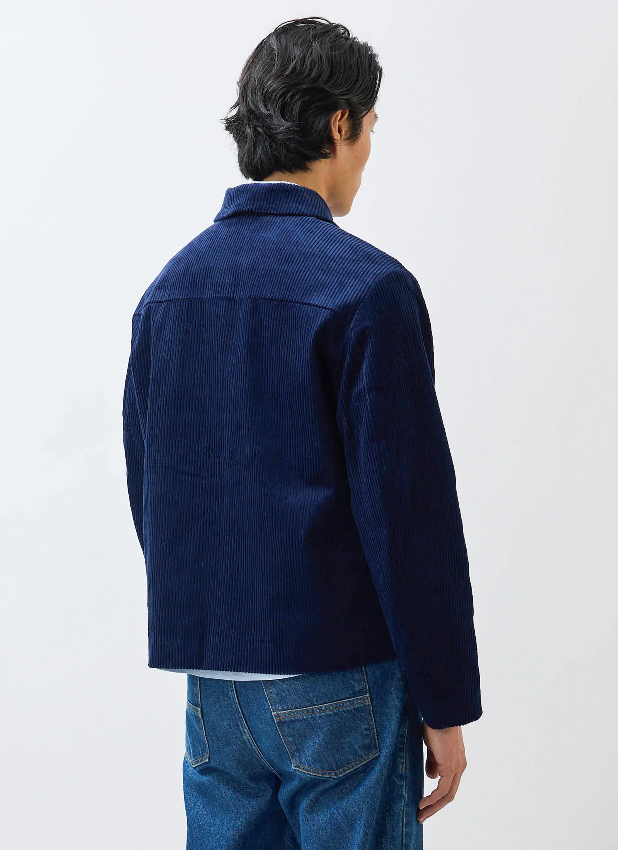 Cord Overshirt | Navy - Image 6