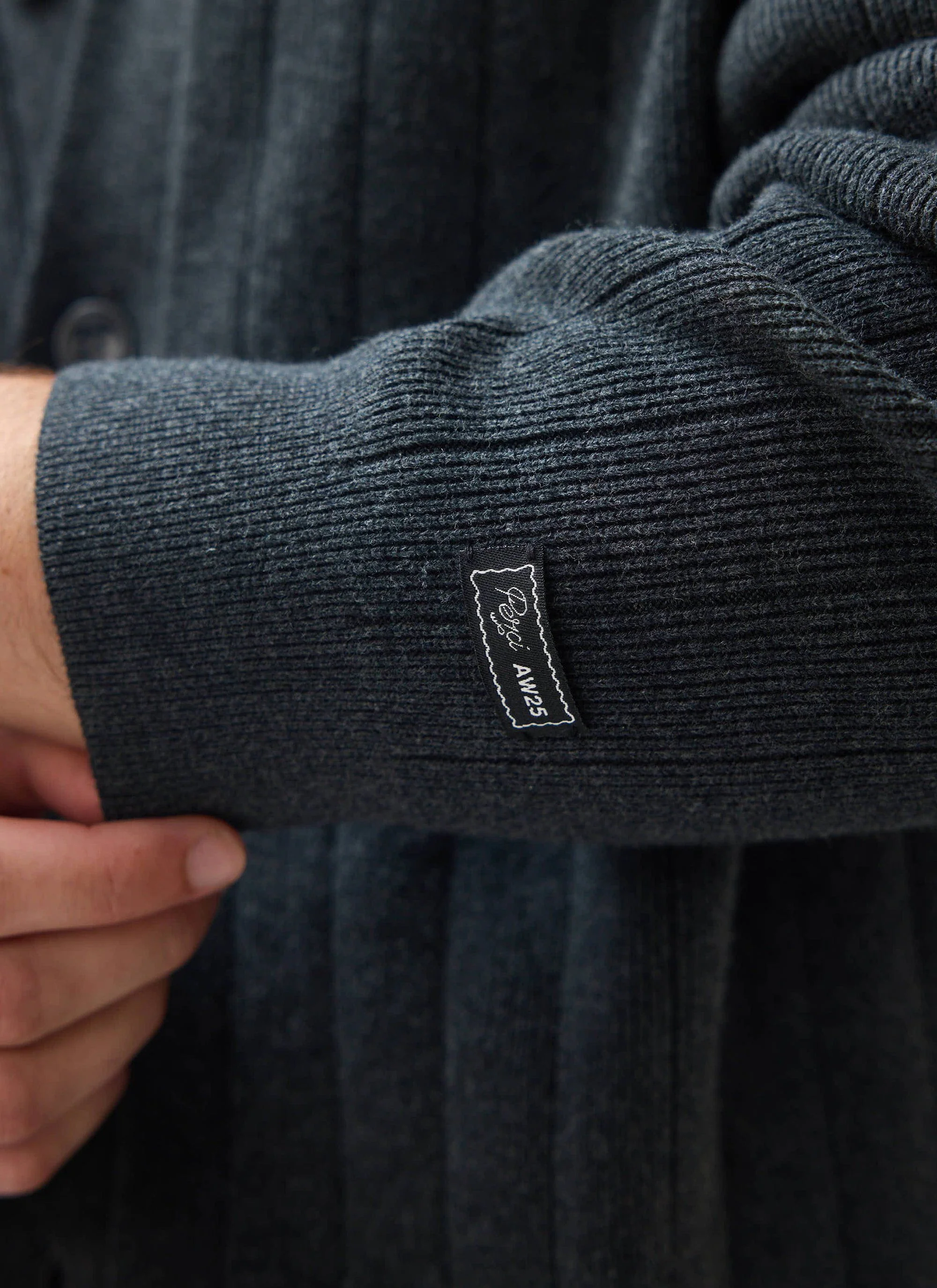 Editor Cardigan | Cotton | Grey - Image 6
