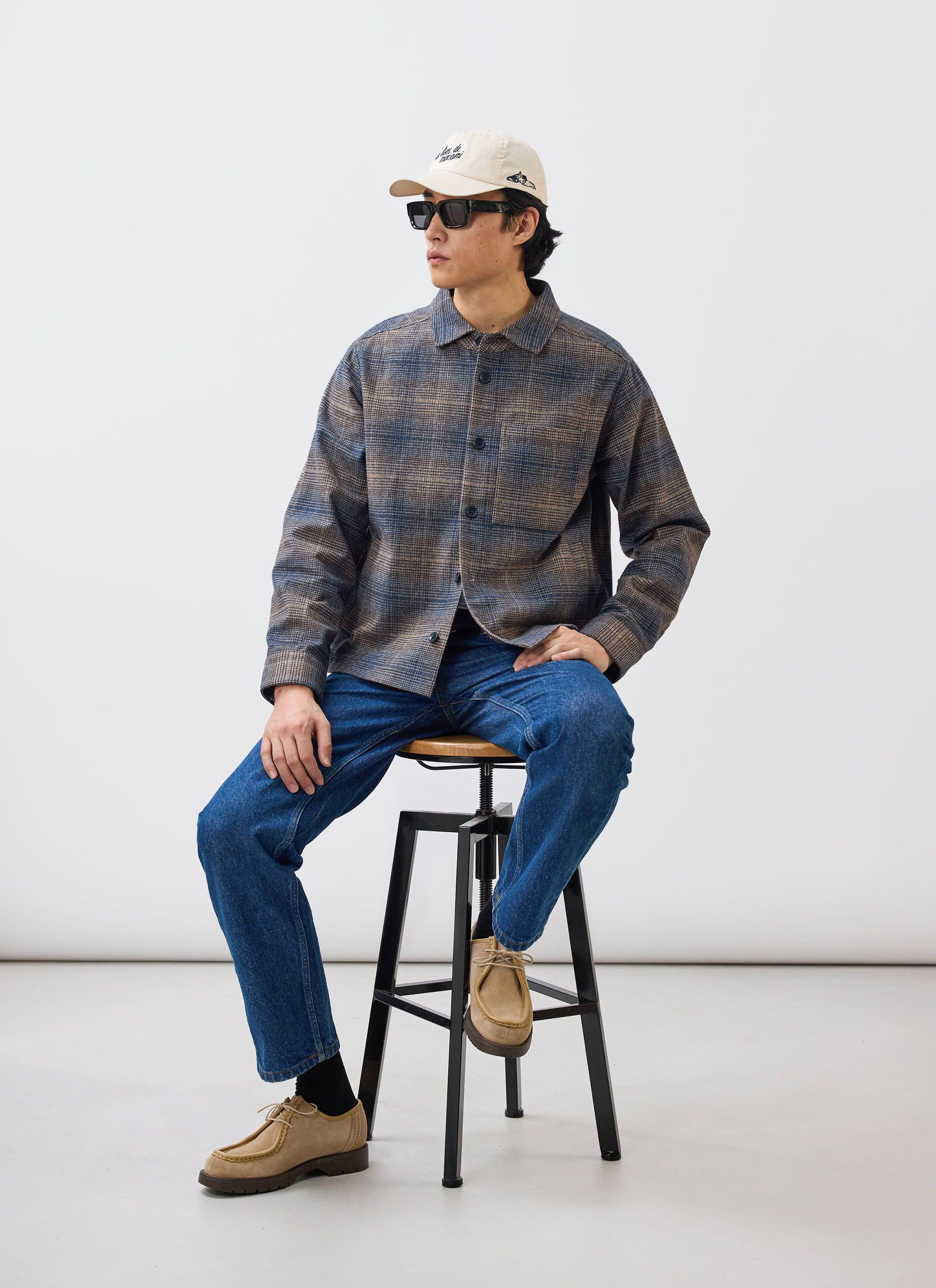 Luton Check Overshirt | Brown - Image 3