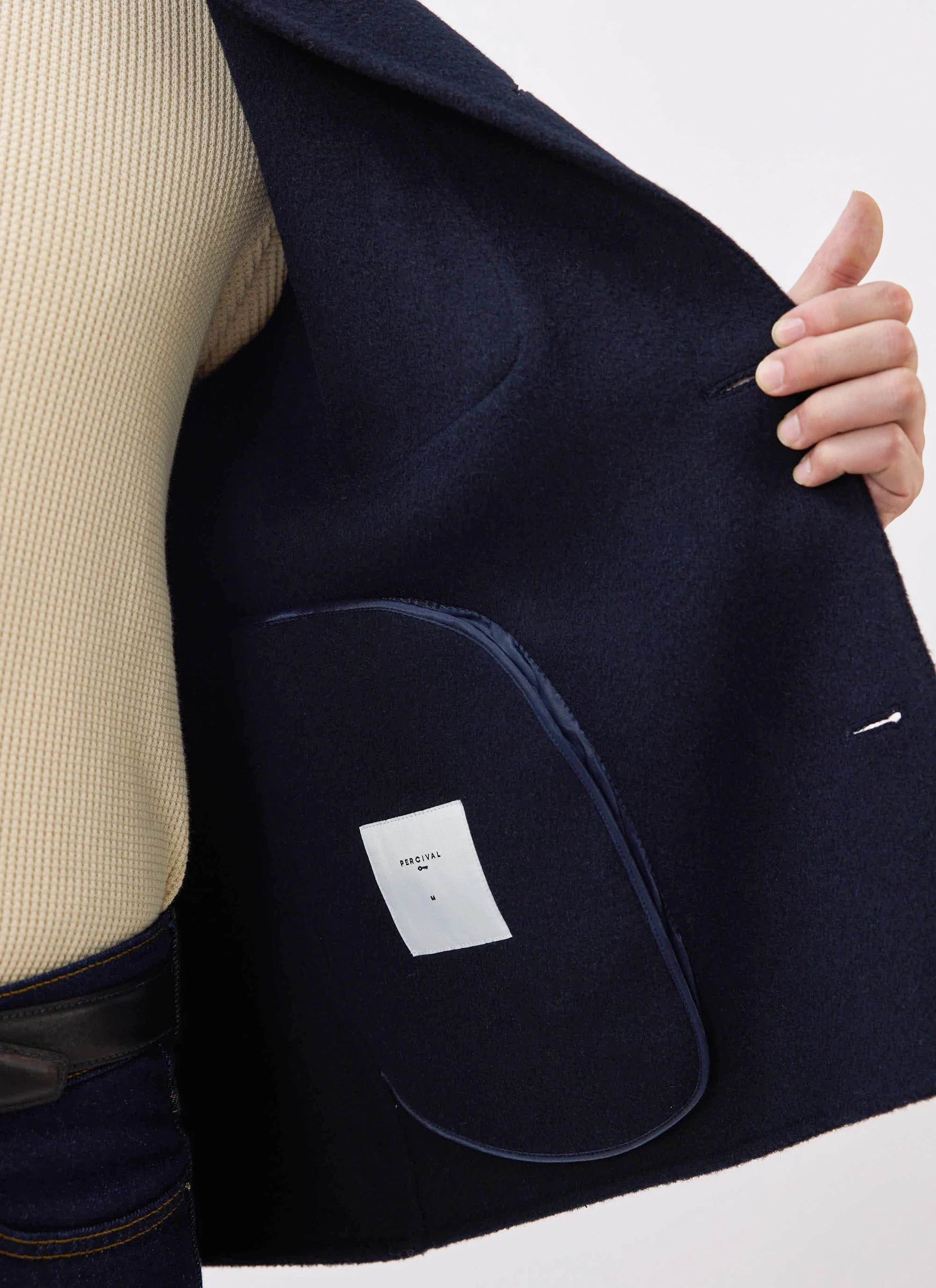 Heavy Wool Overshirt | Navy - Image 6