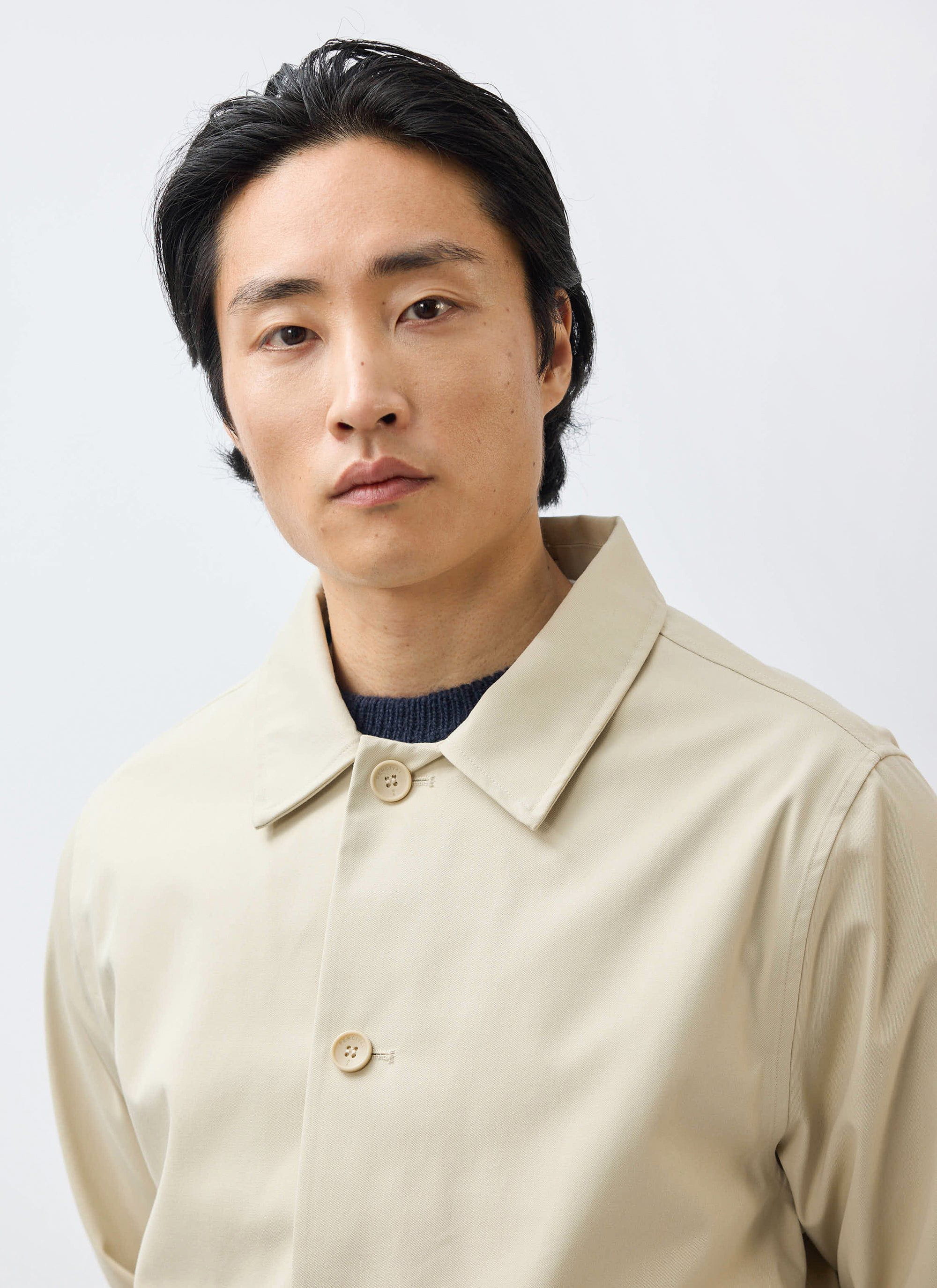 Sherlock Short Trench Coat | Waterproof | Stone with Cinnamon - Image 6