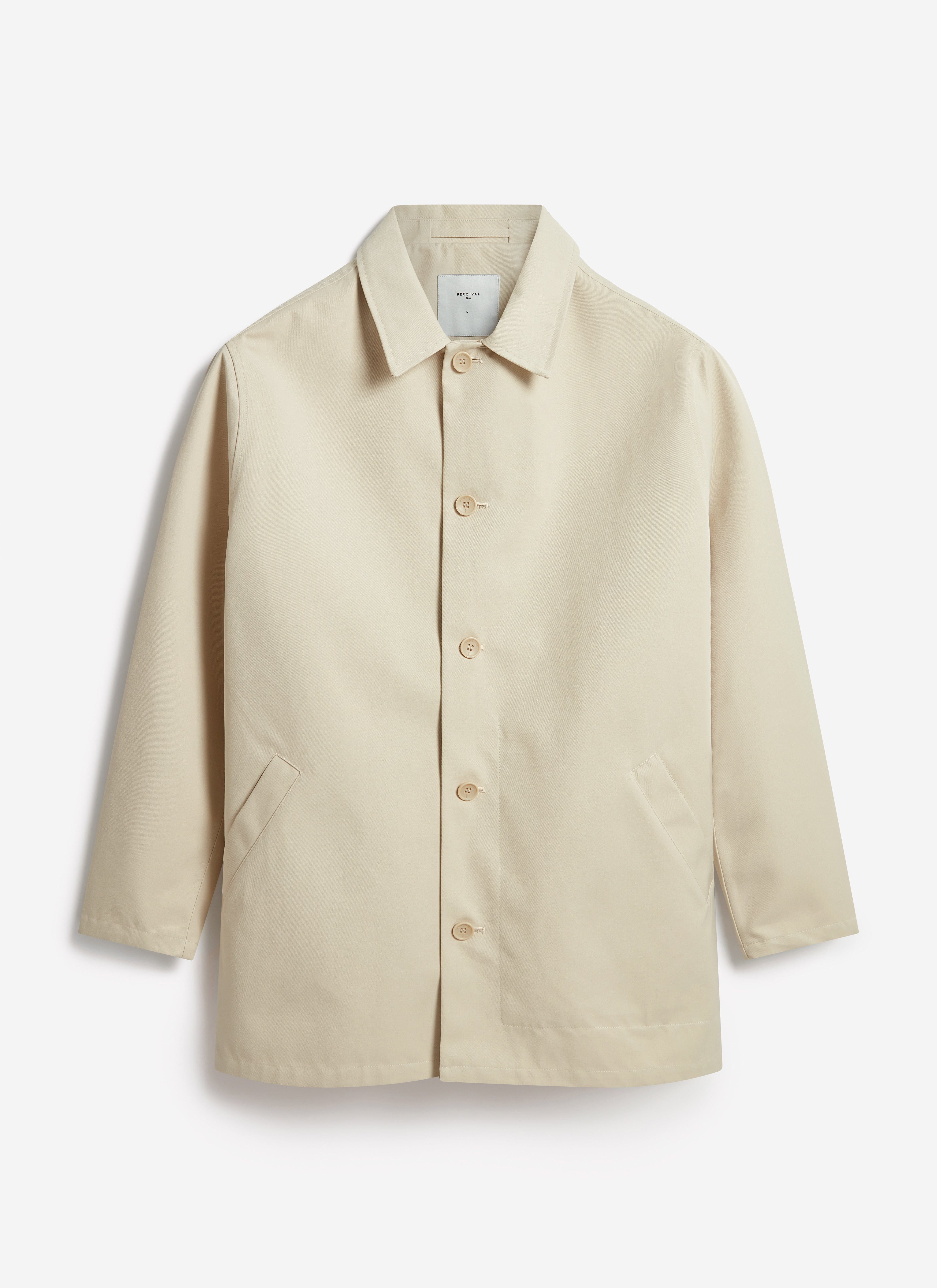 Sherlock Short Trench Coat | Waterproof | Stone with Cinnamon - Image 9