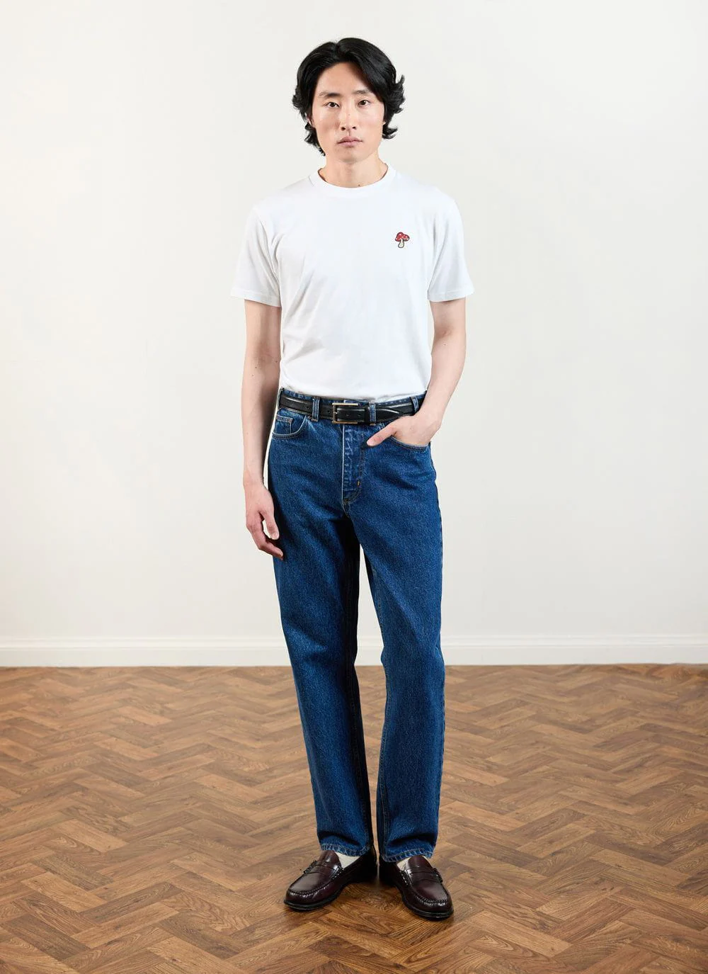 Mushroom T Shirt | Organic Cotton | White - Image 3