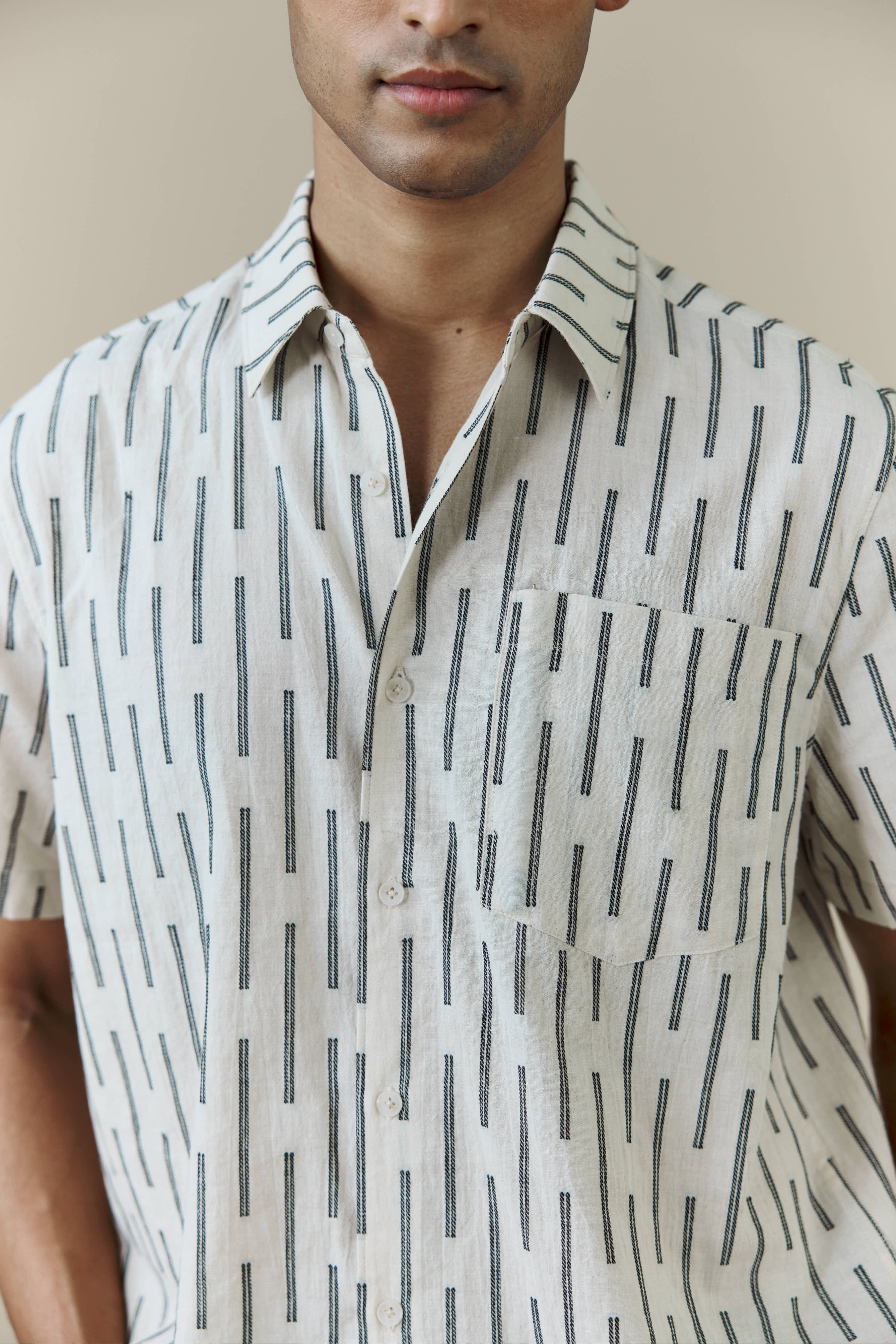 Nancy Boxy Shirt | Cotton | Cream - Image 5