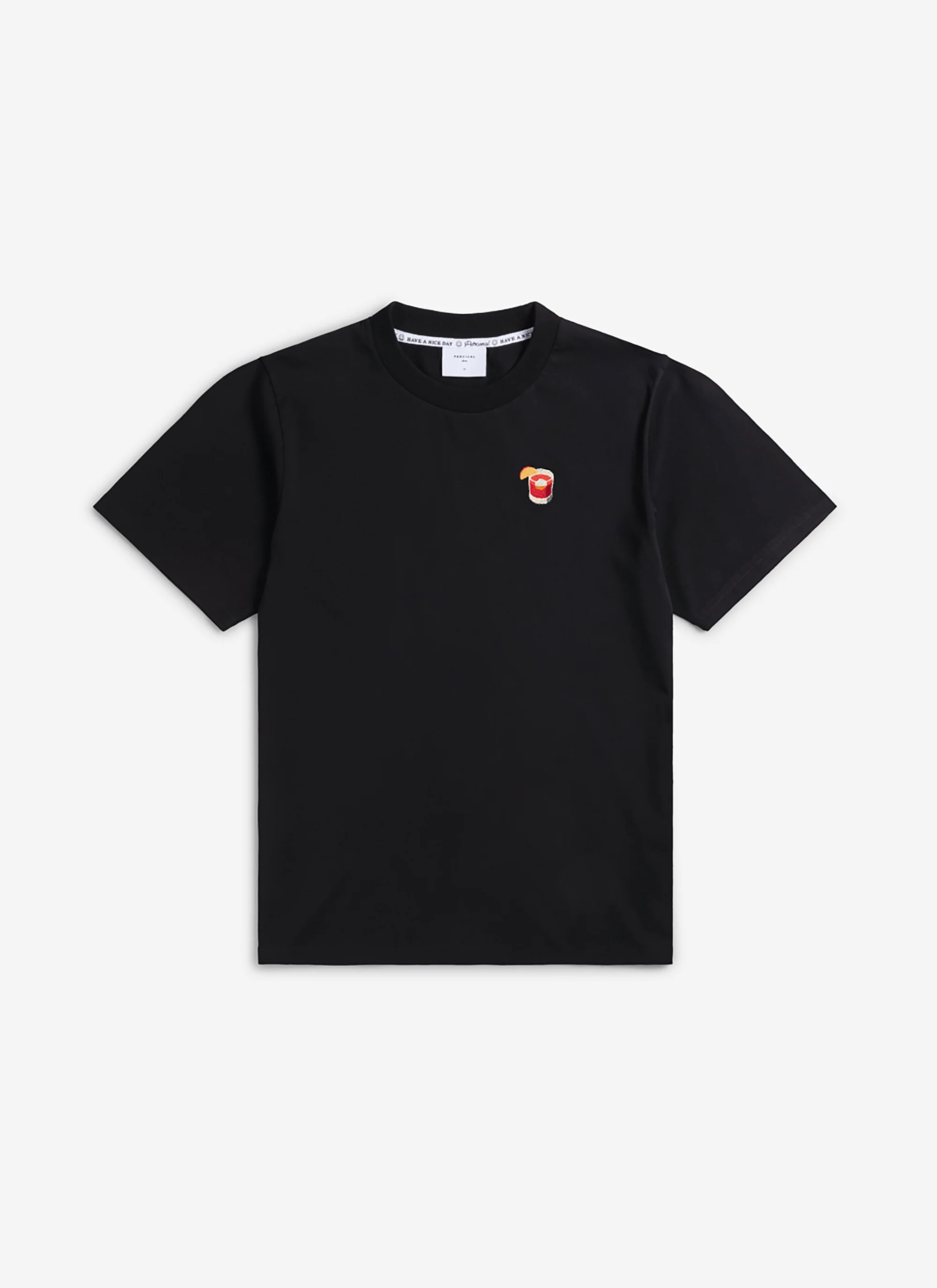 Negroni Embroidered T Shirt | Organic Cotton | Black - Image 4
