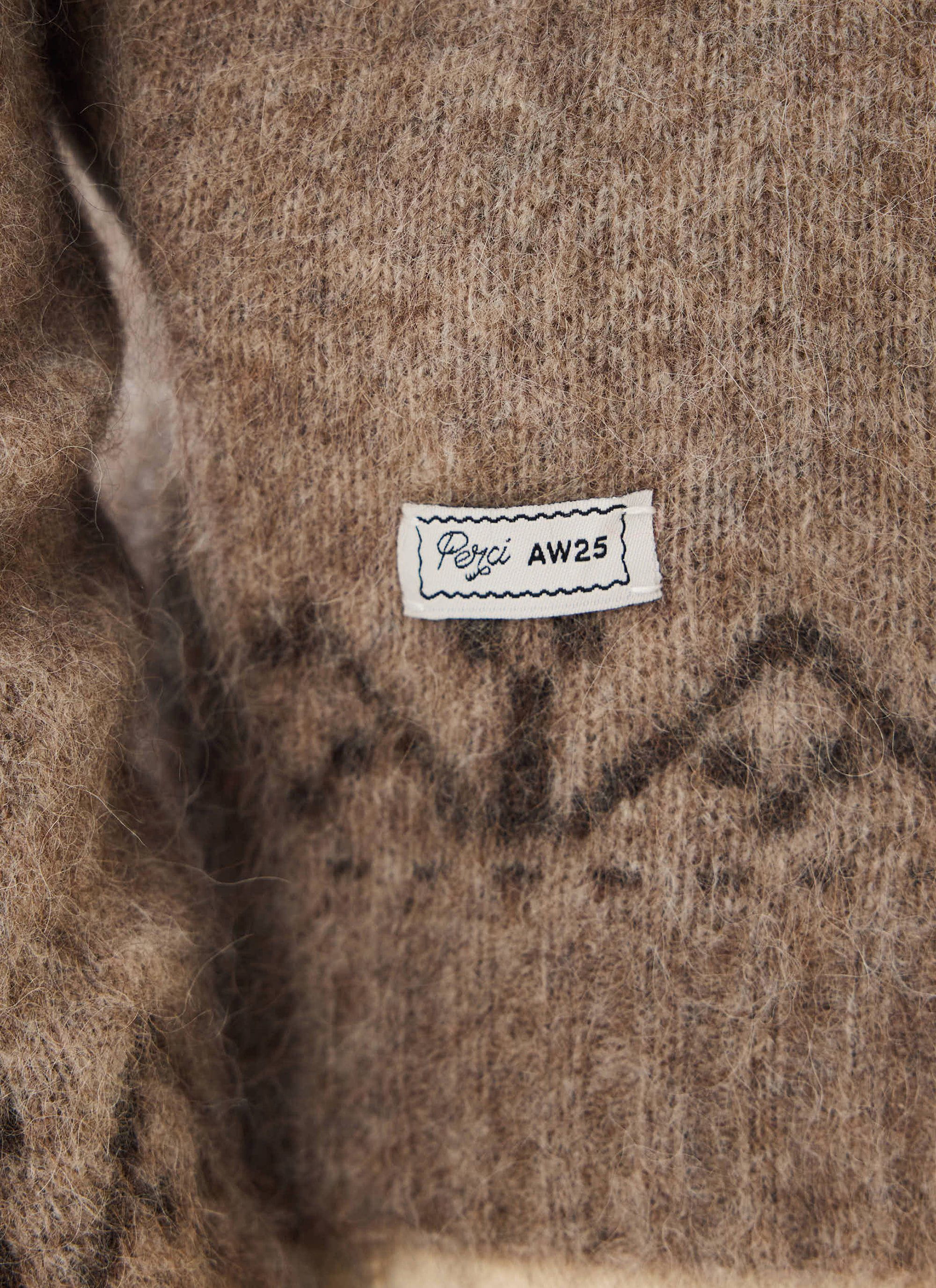 Novel Collared Cardigan | Wool | Oak - Image 7