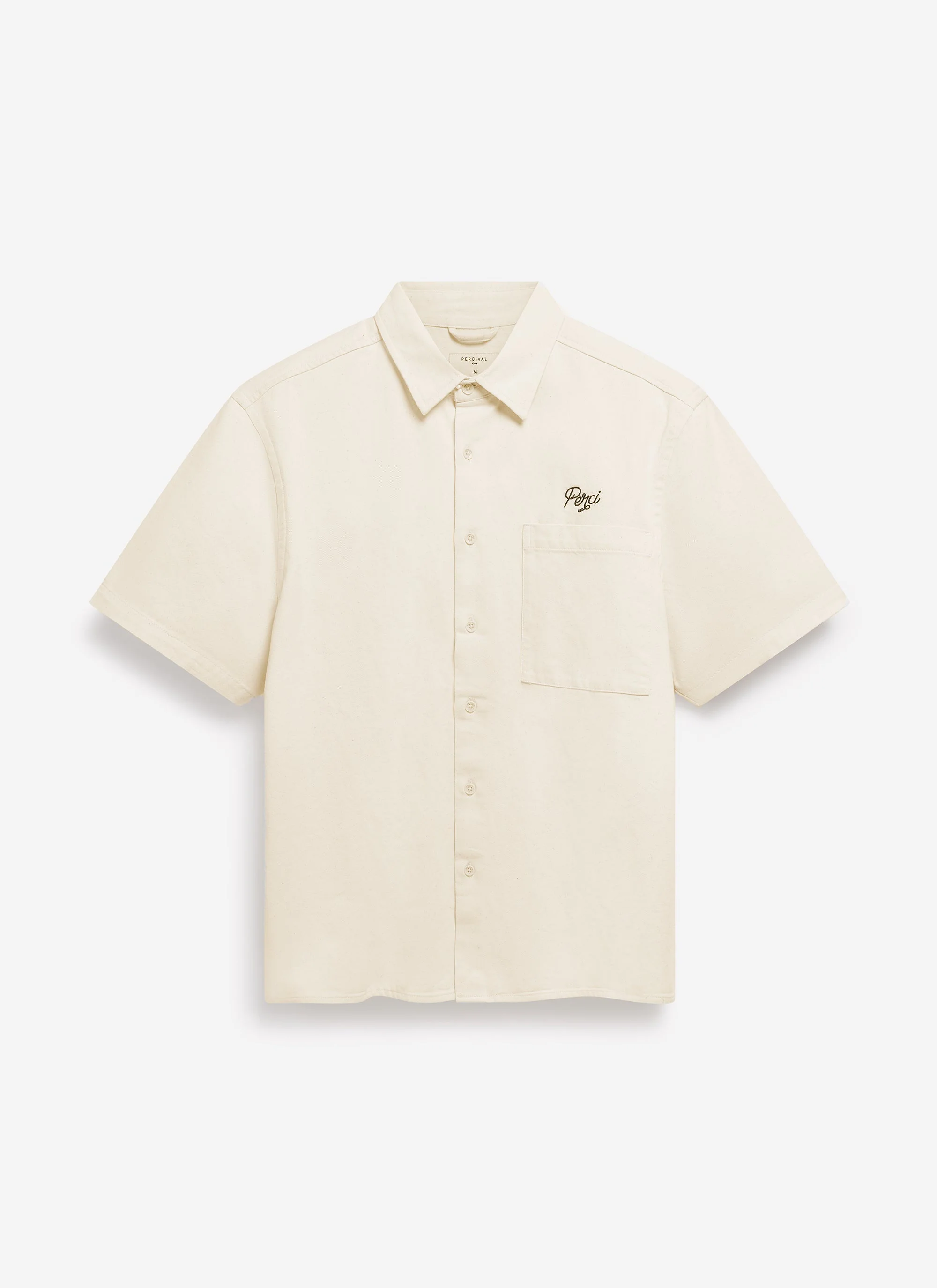 Olive Embroidered Cropped Shirt | White - Image 9