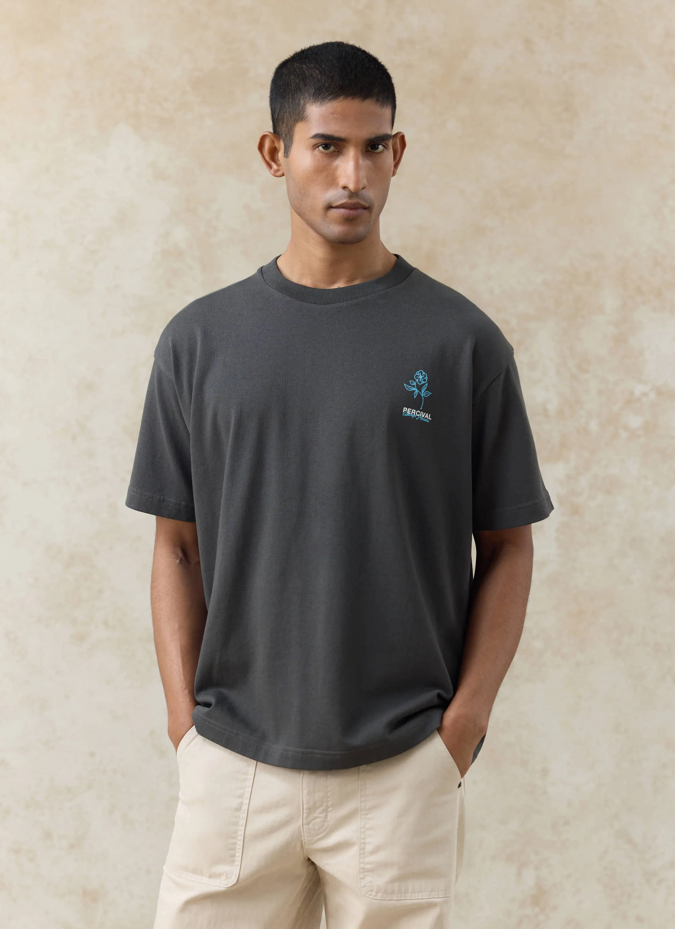 Otto Oversized T Shirt | Organic Cotton | Charcoal - Image 6