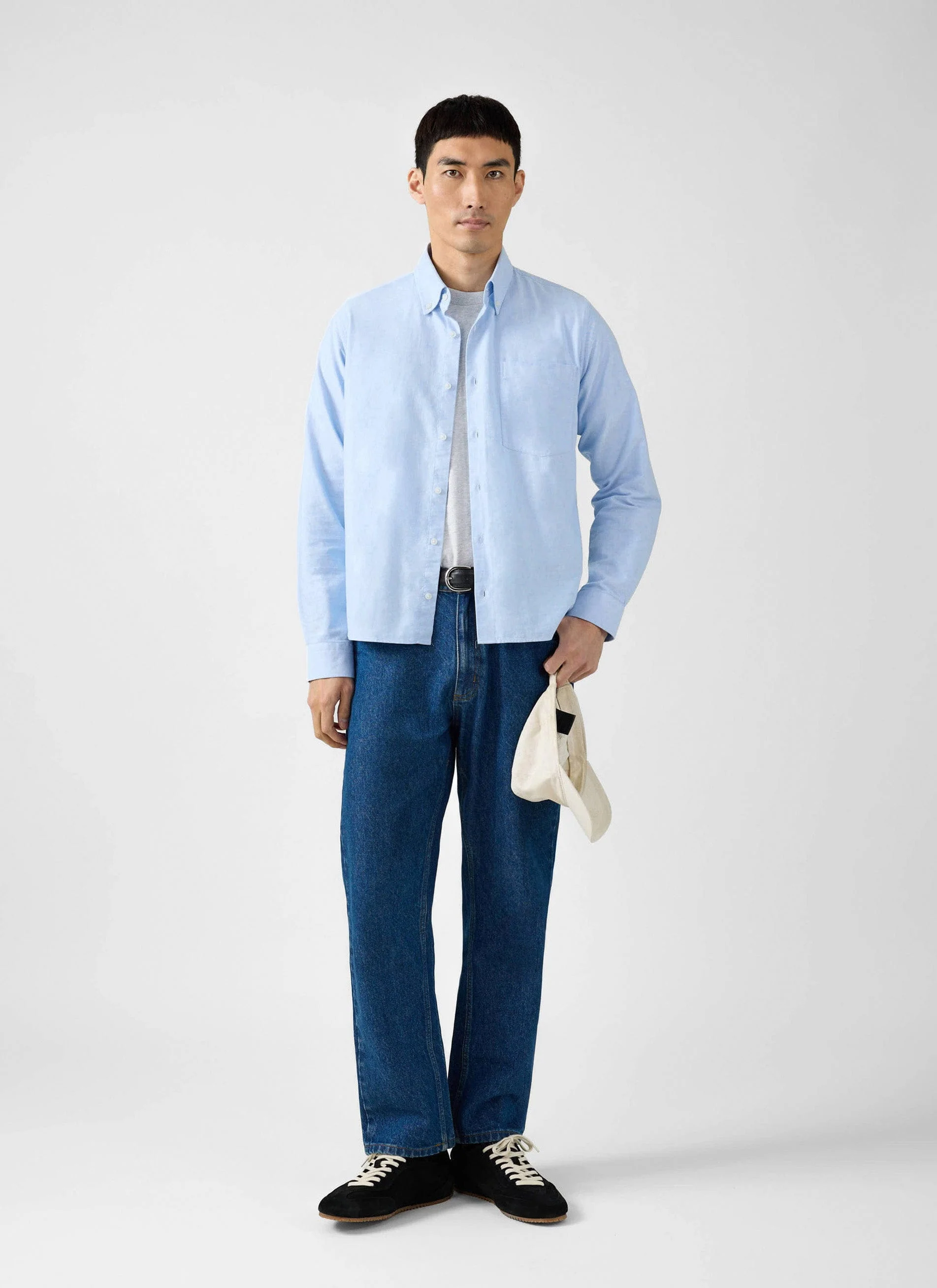 Oxford Regular Shirt | Cotton | Light Blue - Image 5