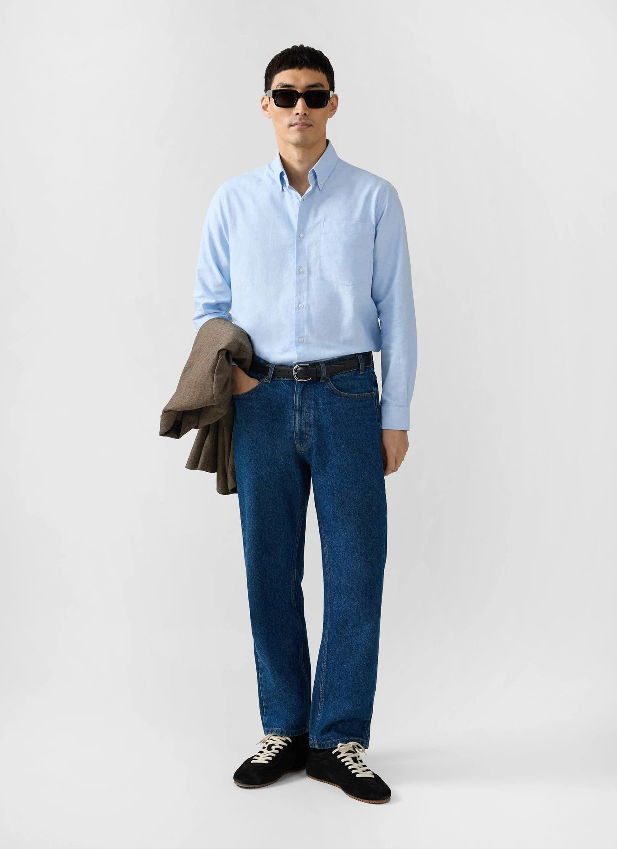 Oxford Regular Shirt | Cotton | Light Blue - Image 6