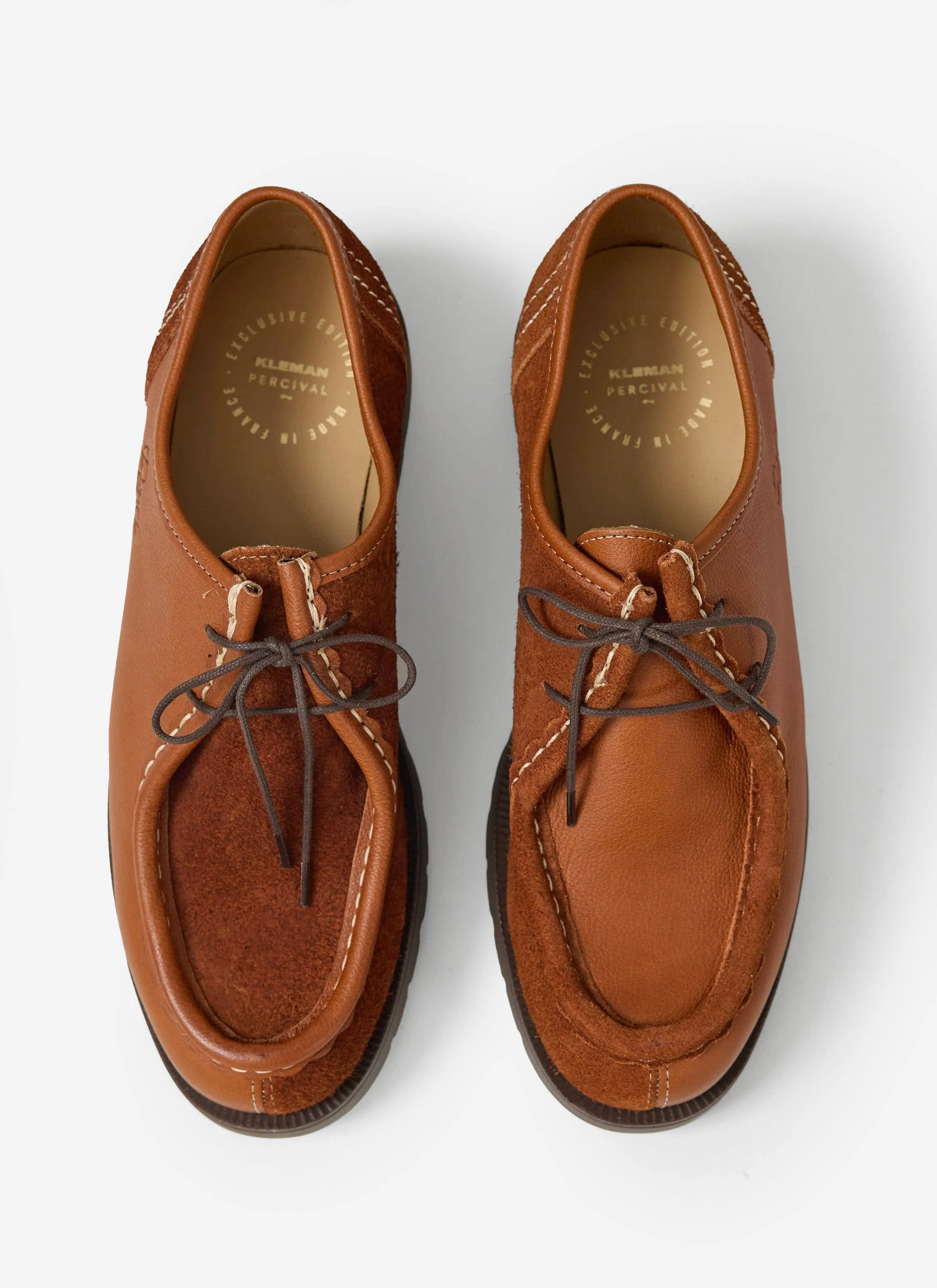Kleman x Percival | Padror Patchwork Shoe | Cognac - Image 3