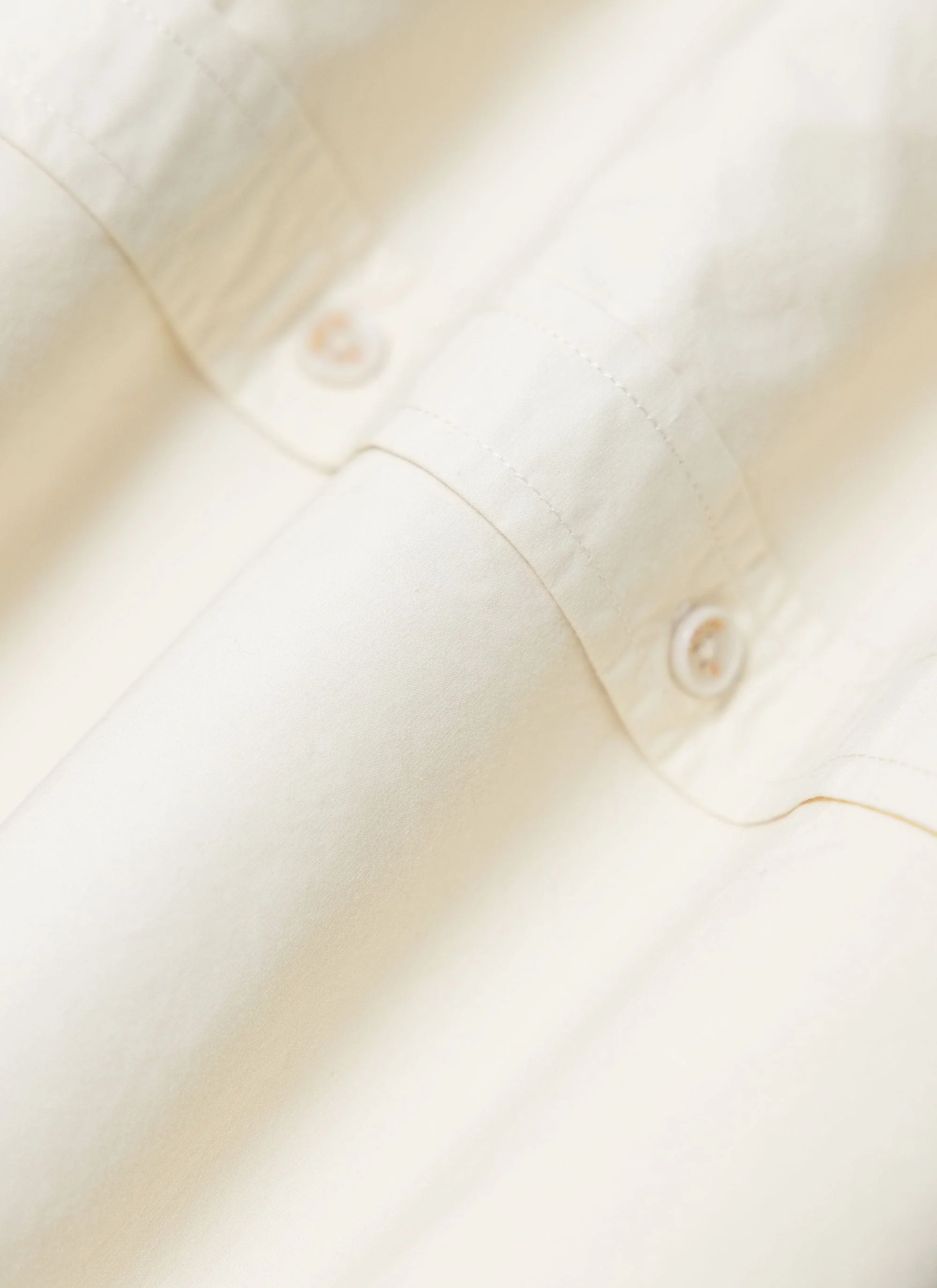 Boxy Cropped Clerk Shirt | Cream - Image 8