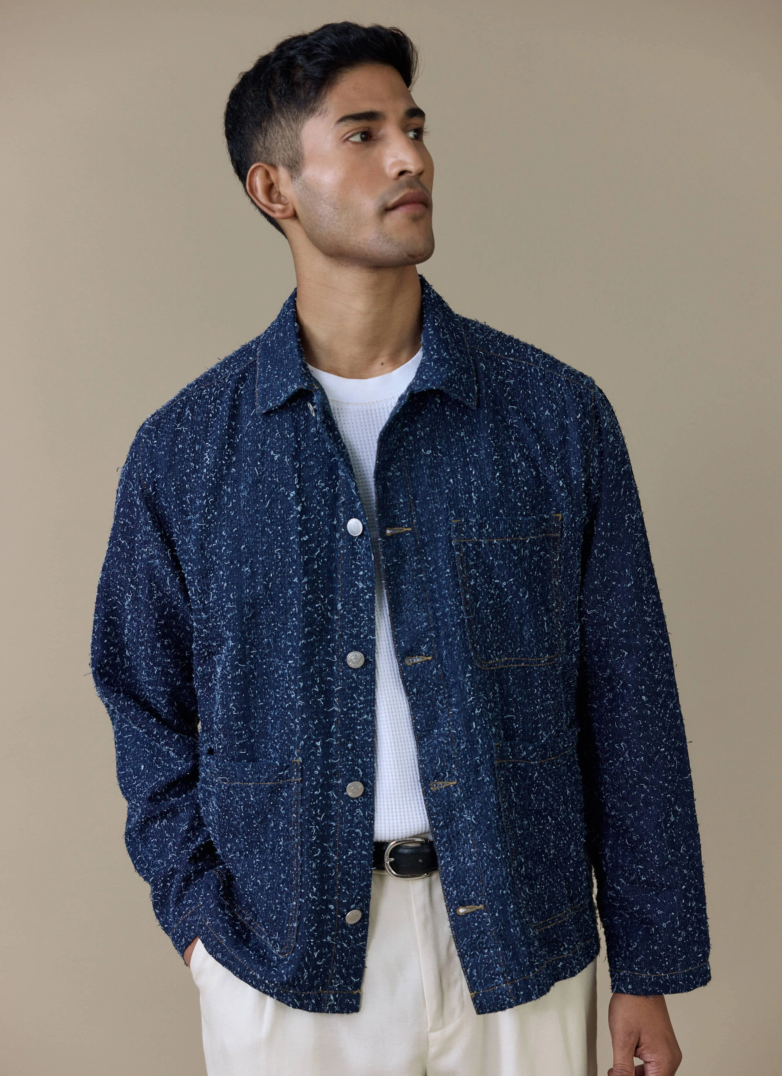 Parsons Chore Jacket | Cotton | Navy - Image 10