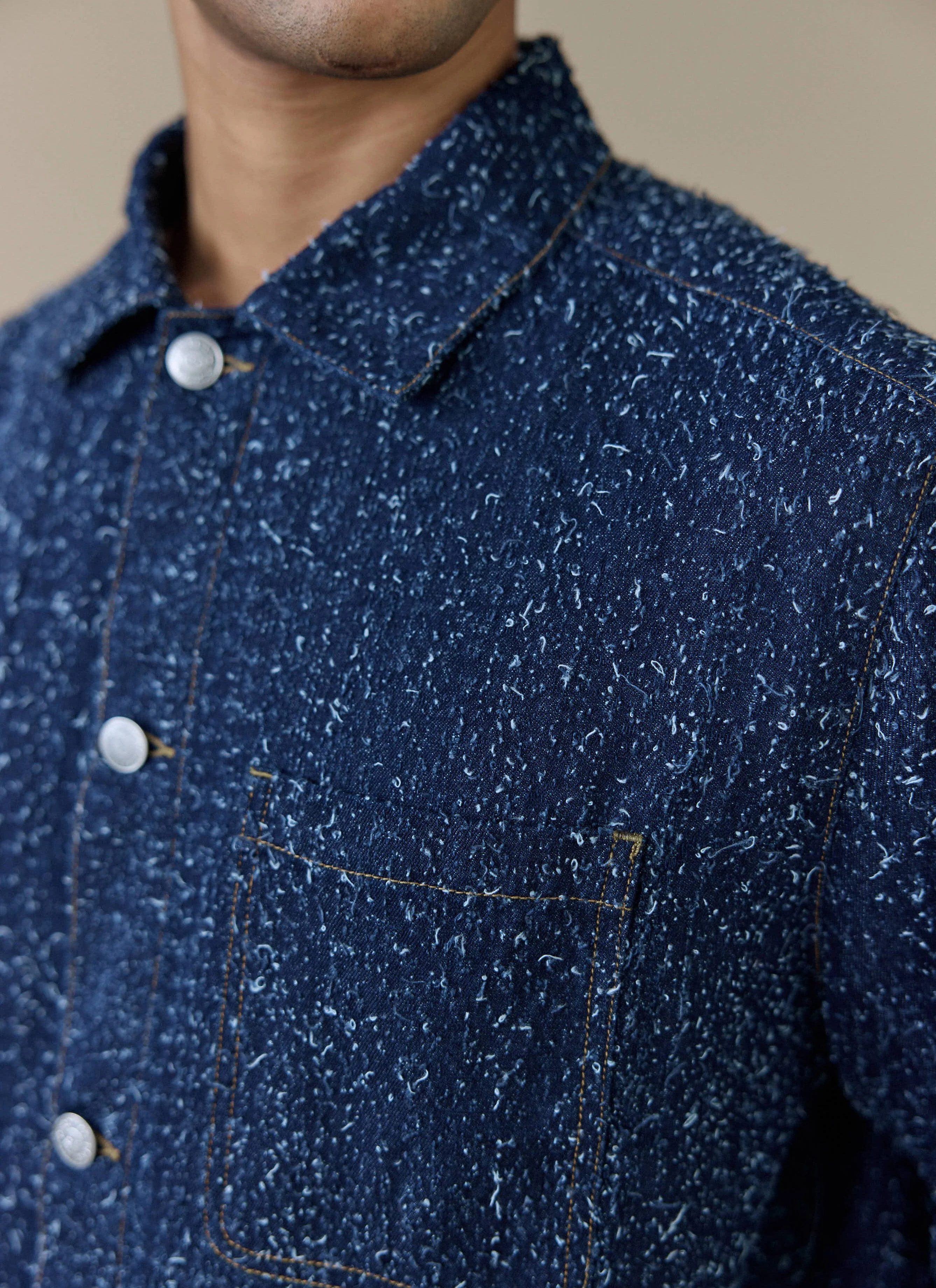Parsons Chore Jacket | Cotton | Navy - Image 4