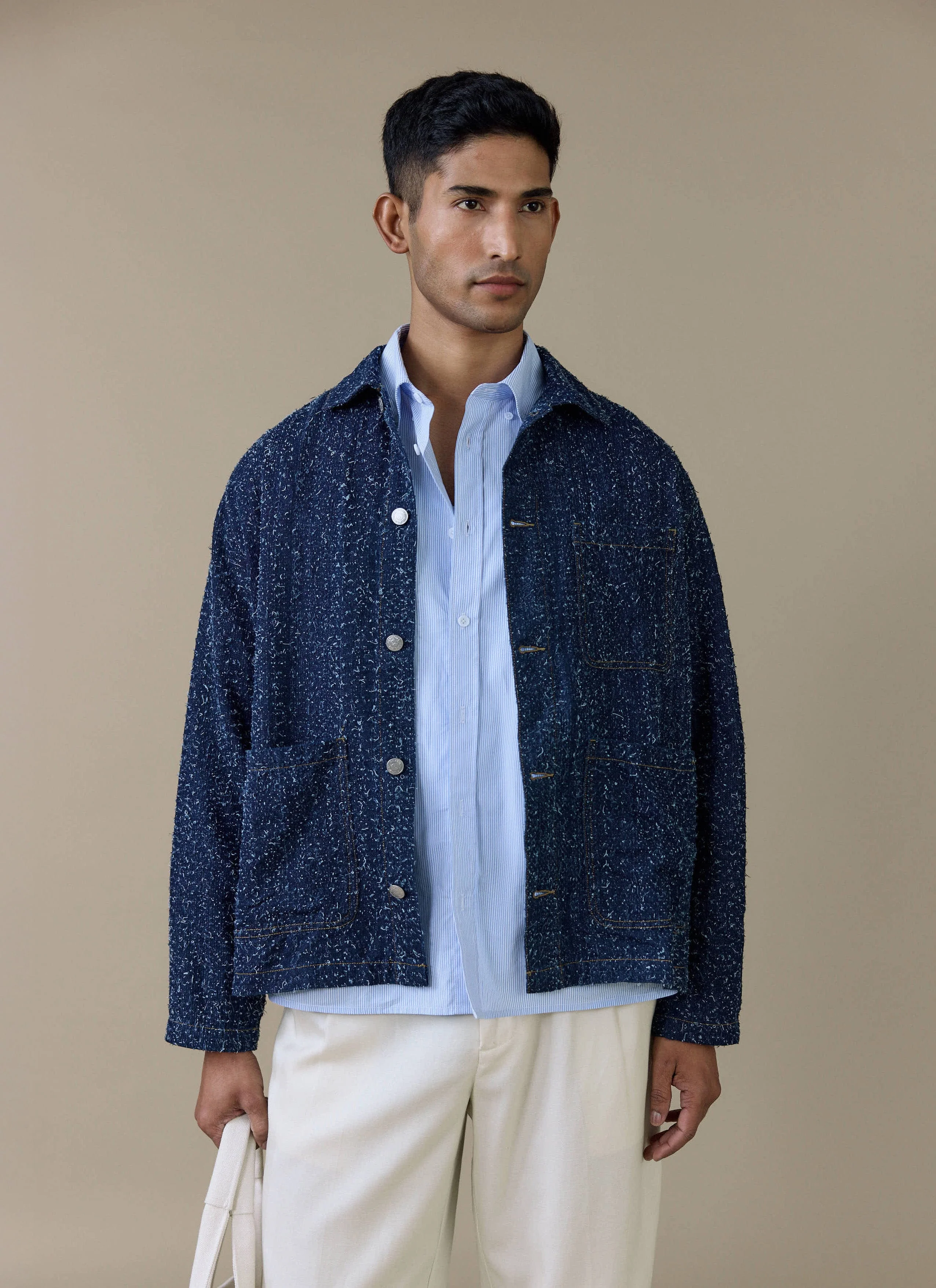 Parsons Chore Jacket | Cotton | Navy - Image 7