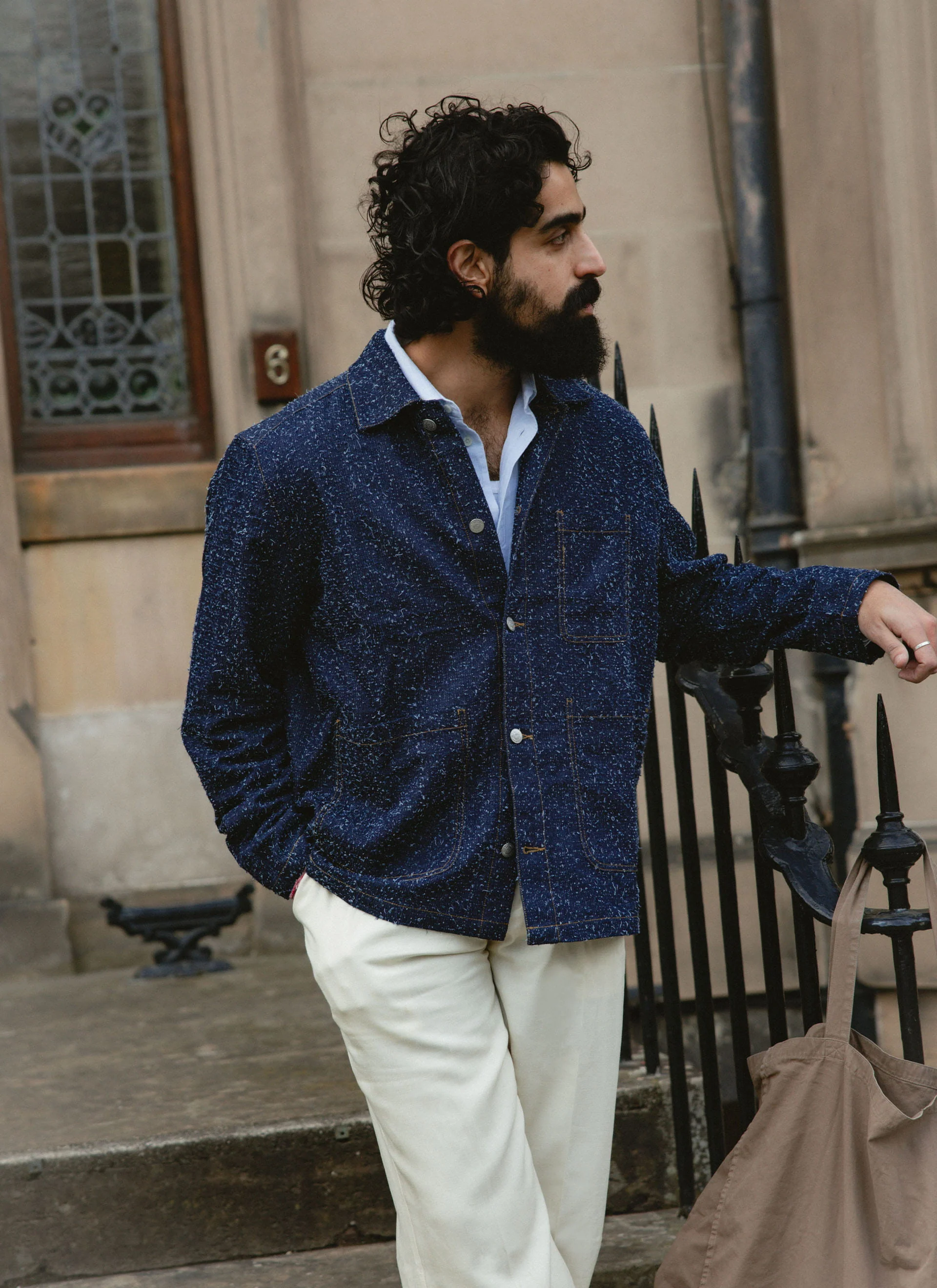 Parsons Chore Jacket | Cotton | Navy - Image 8