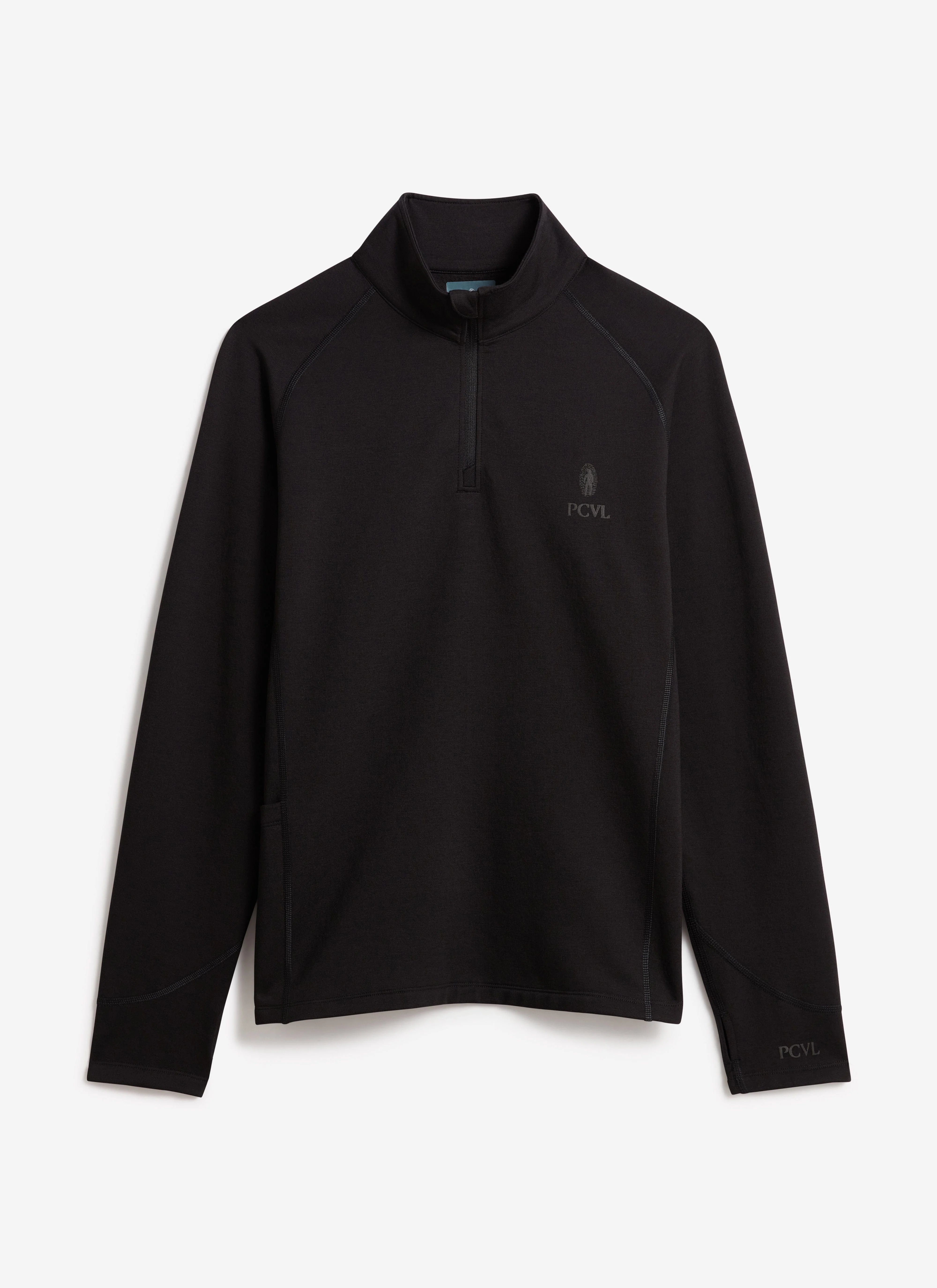 PCVL Base Layer Quarter Zip Jacket | Black - Image 9