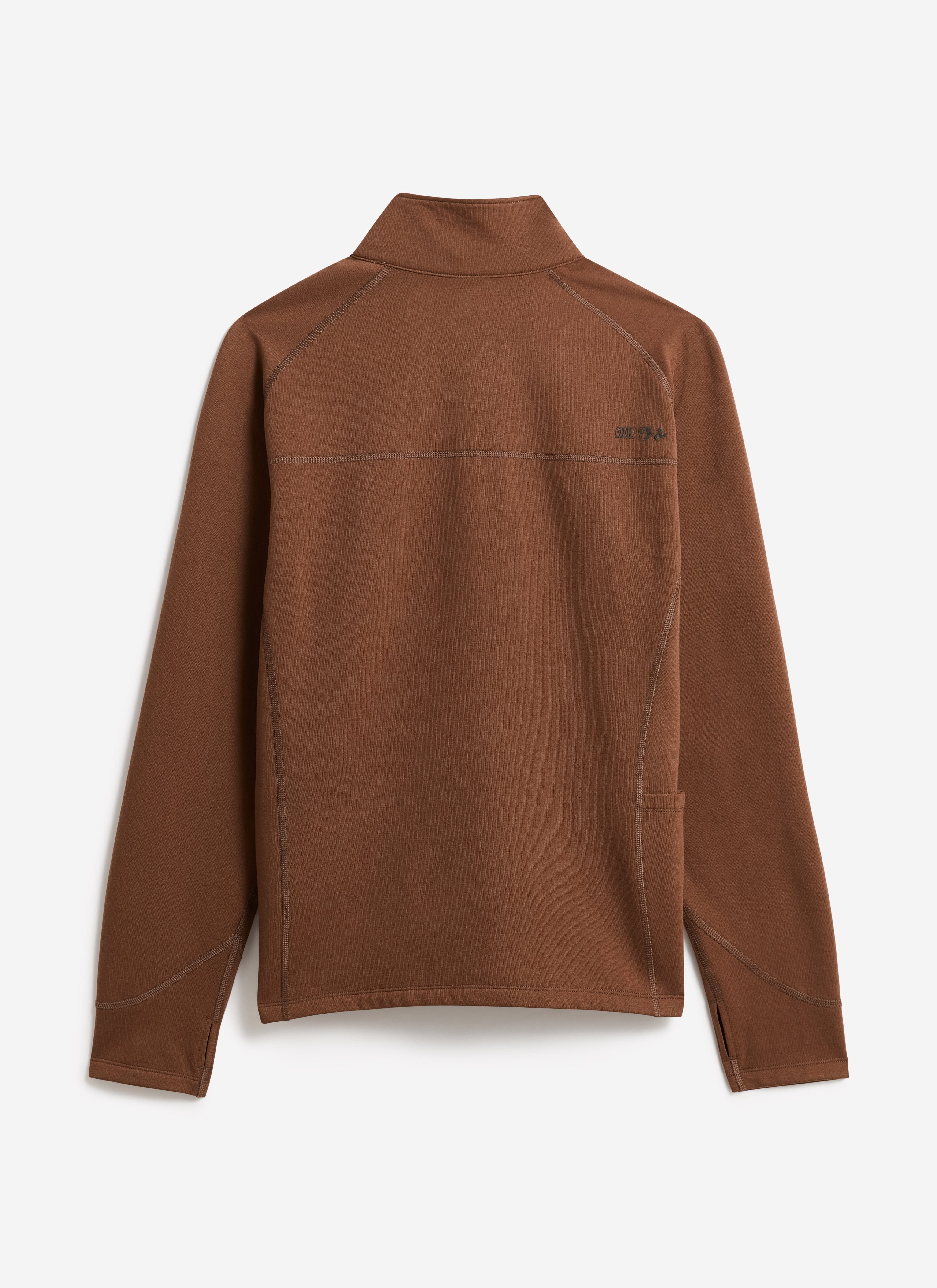 PCVL Base Layer Quarter Zip Jacket | Rust - Image 11