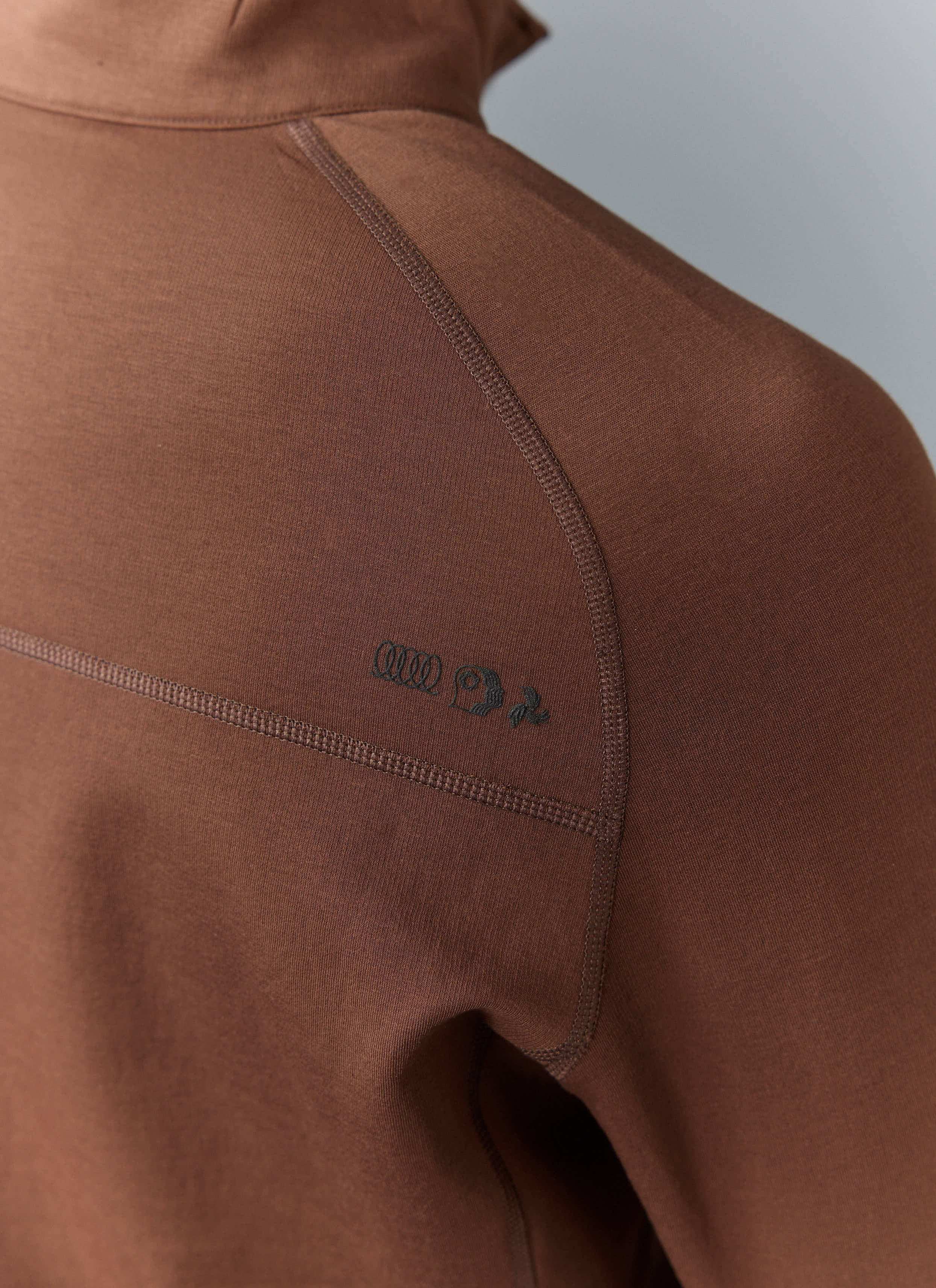 PCVL Base Layer Quarter Zip Jacket | Rust - Image 6
