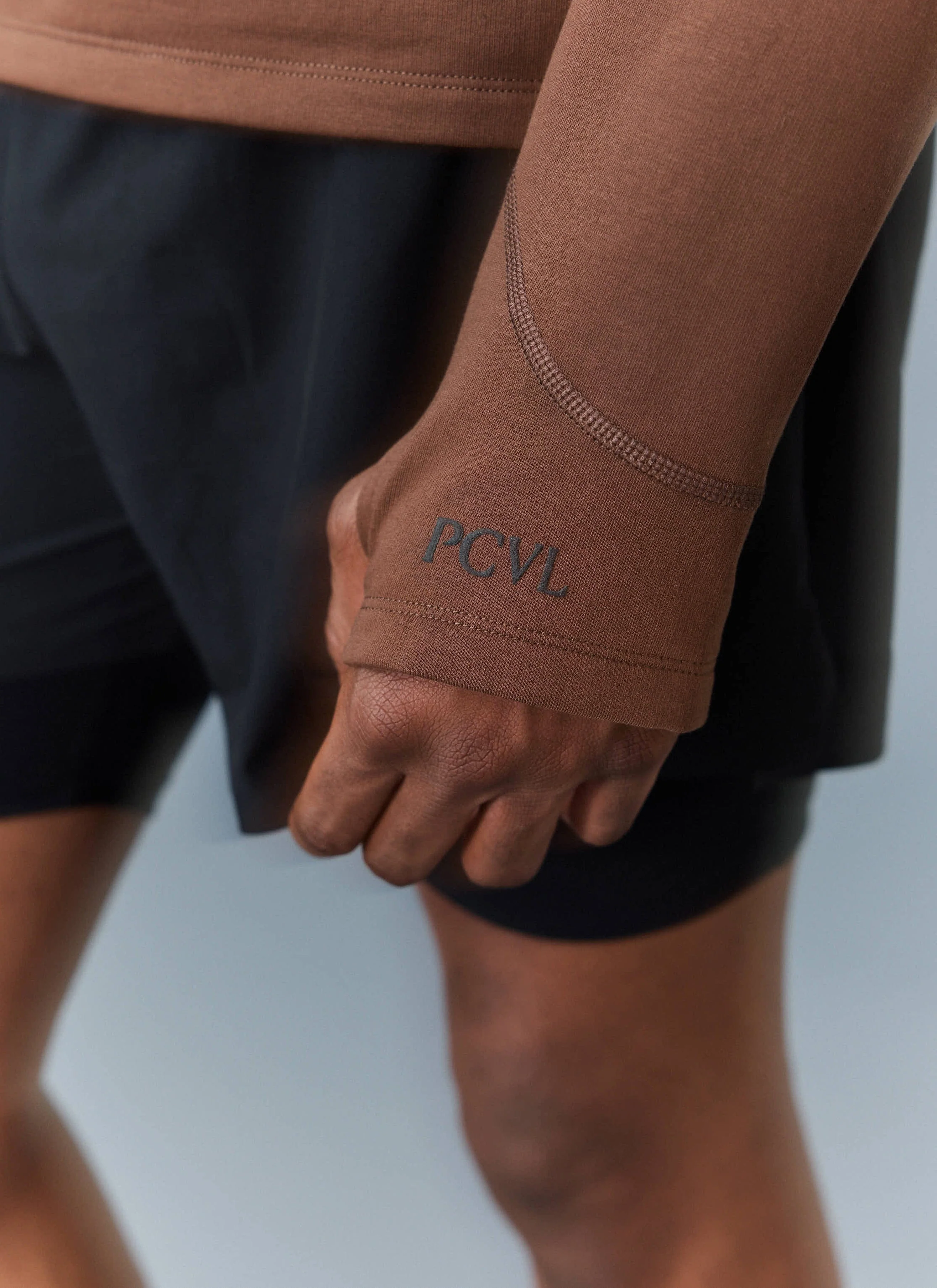 PCVL Base Layer Quarter Zip Jacket | Rust - Image 7