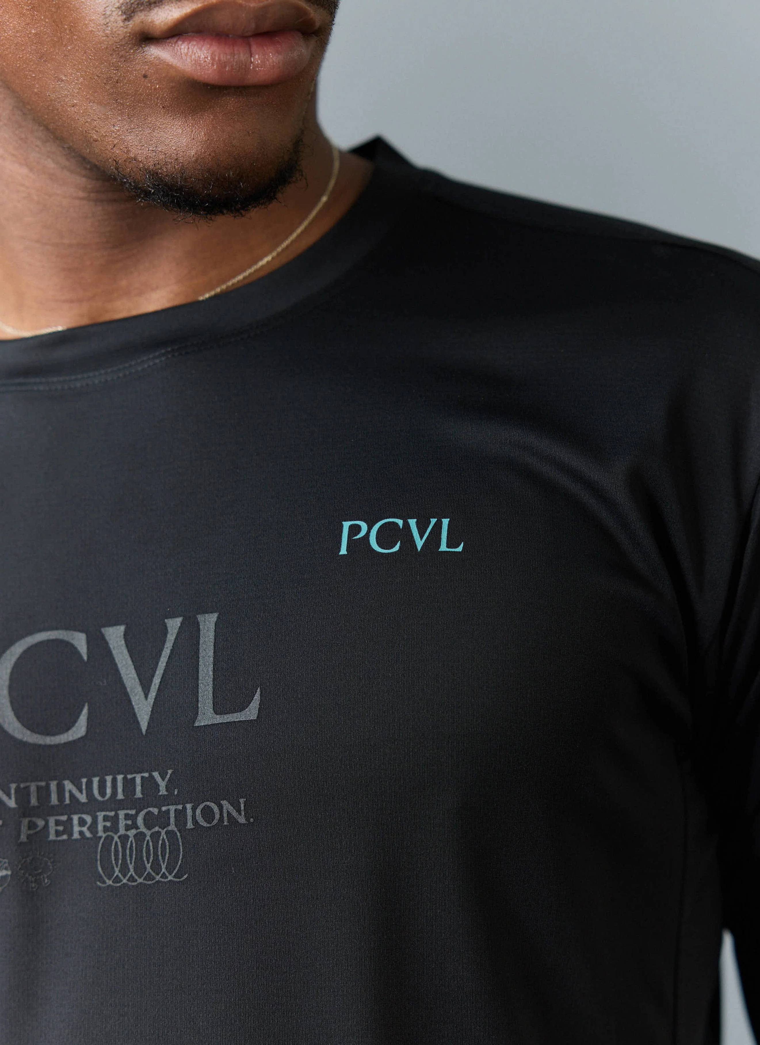 PCVL Long Sleeve Printed Performance Top | Black - Image 3