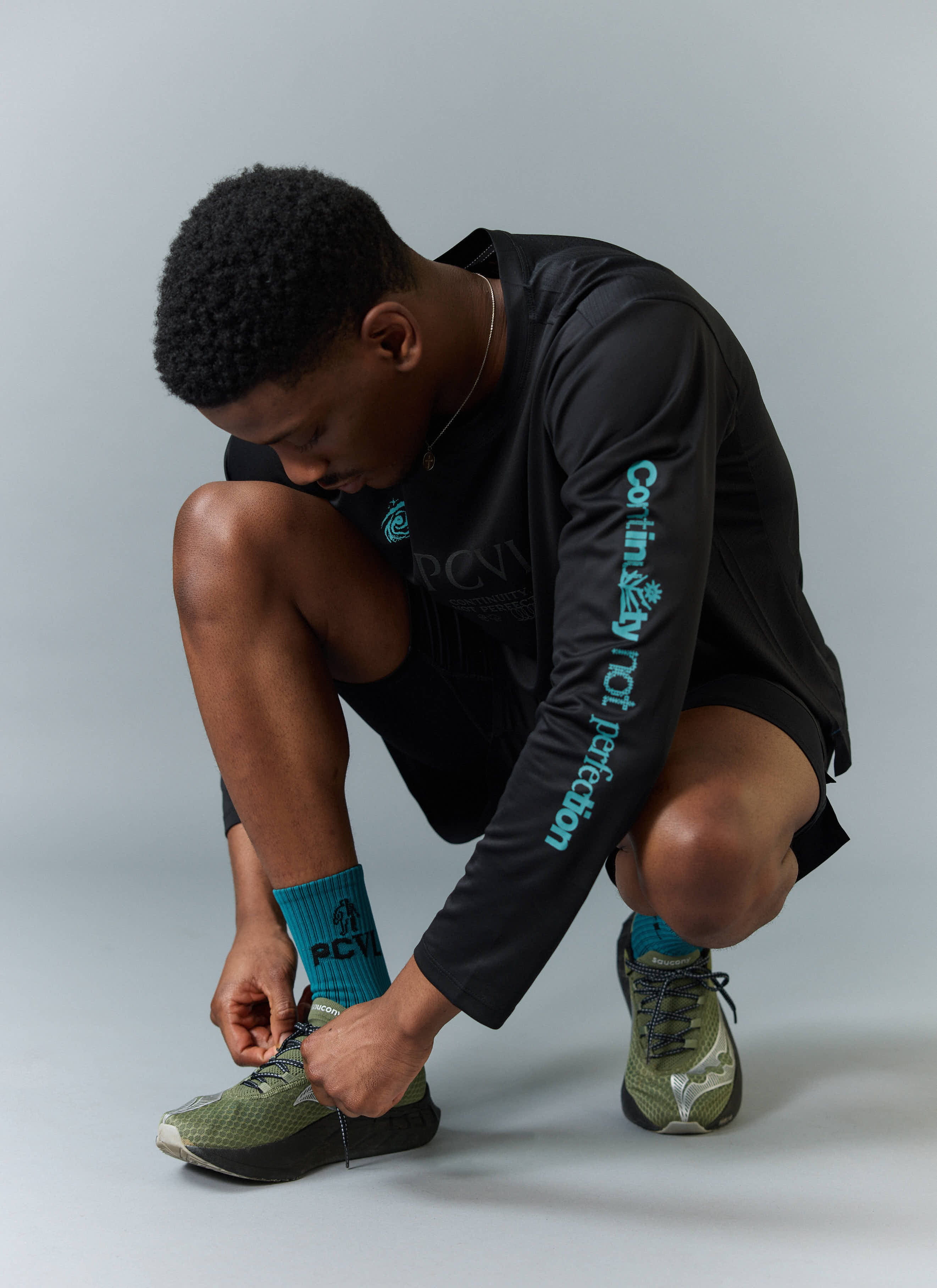 PCVL Long Sleeve Printed Performance Top | Black - Image 4