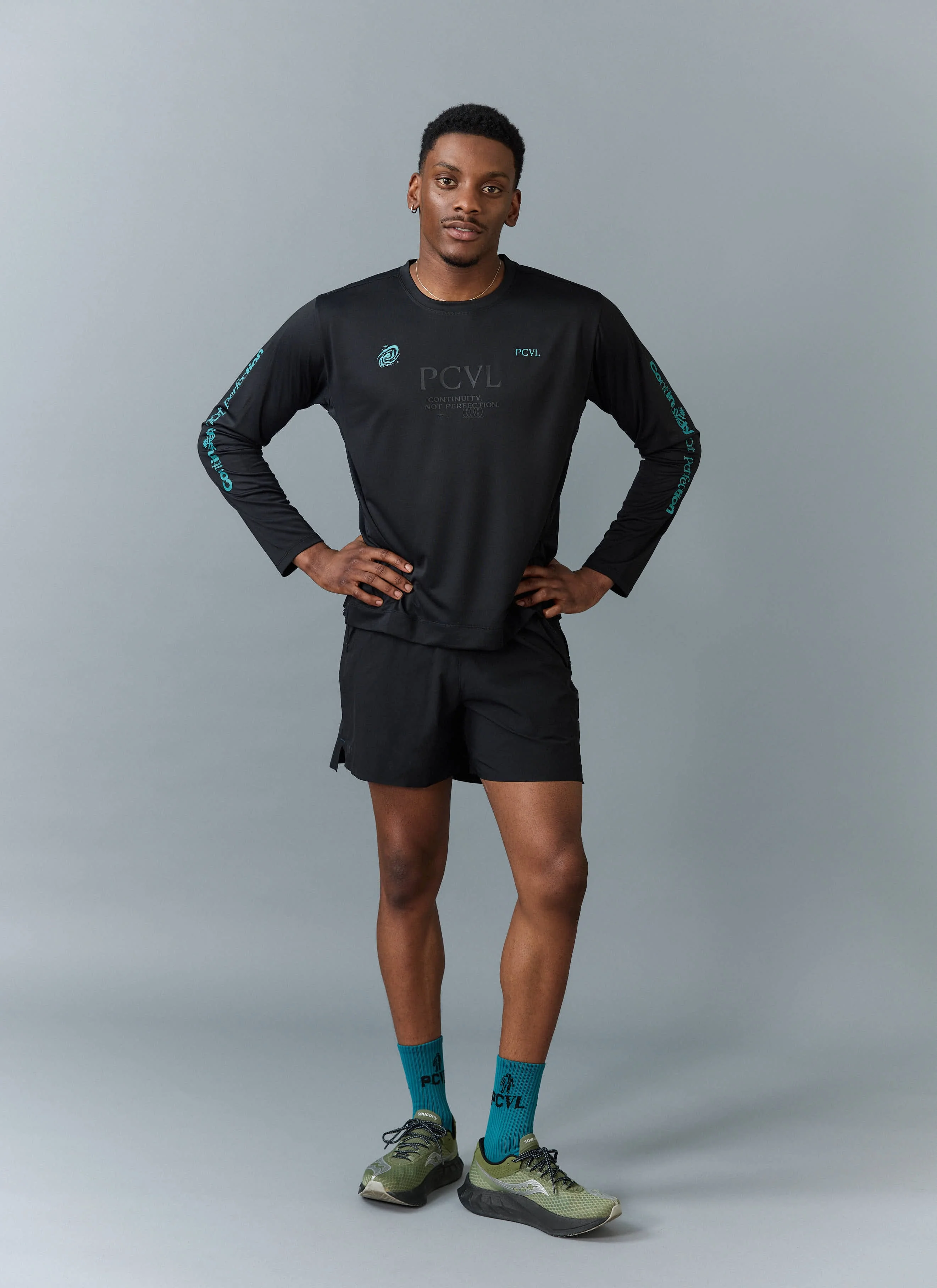 PCVL Long Sleeve Printed Performance Top | Black - Image 5