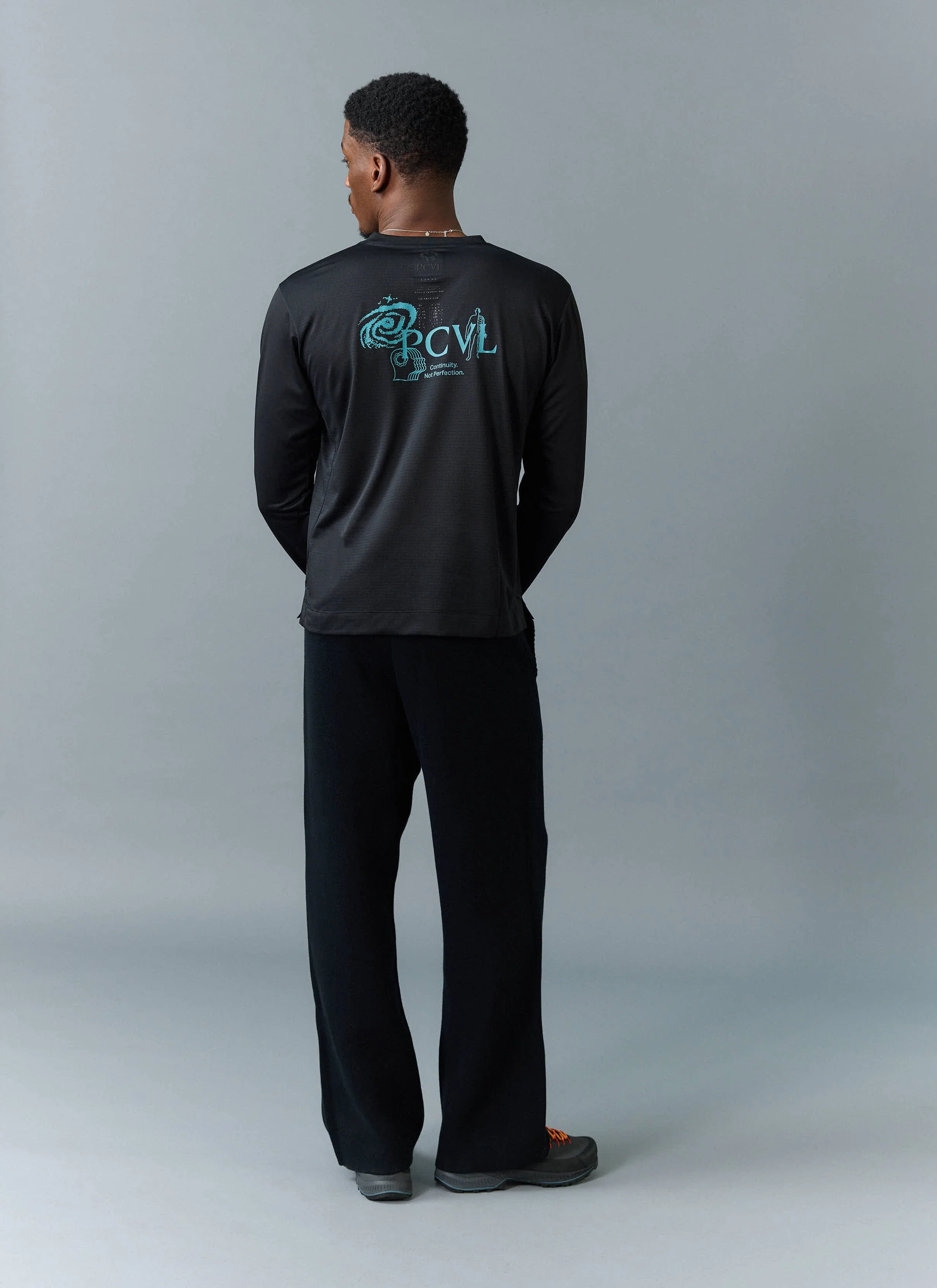 PCVL Long Sleeve Printed Performance Top | Black - Image 7