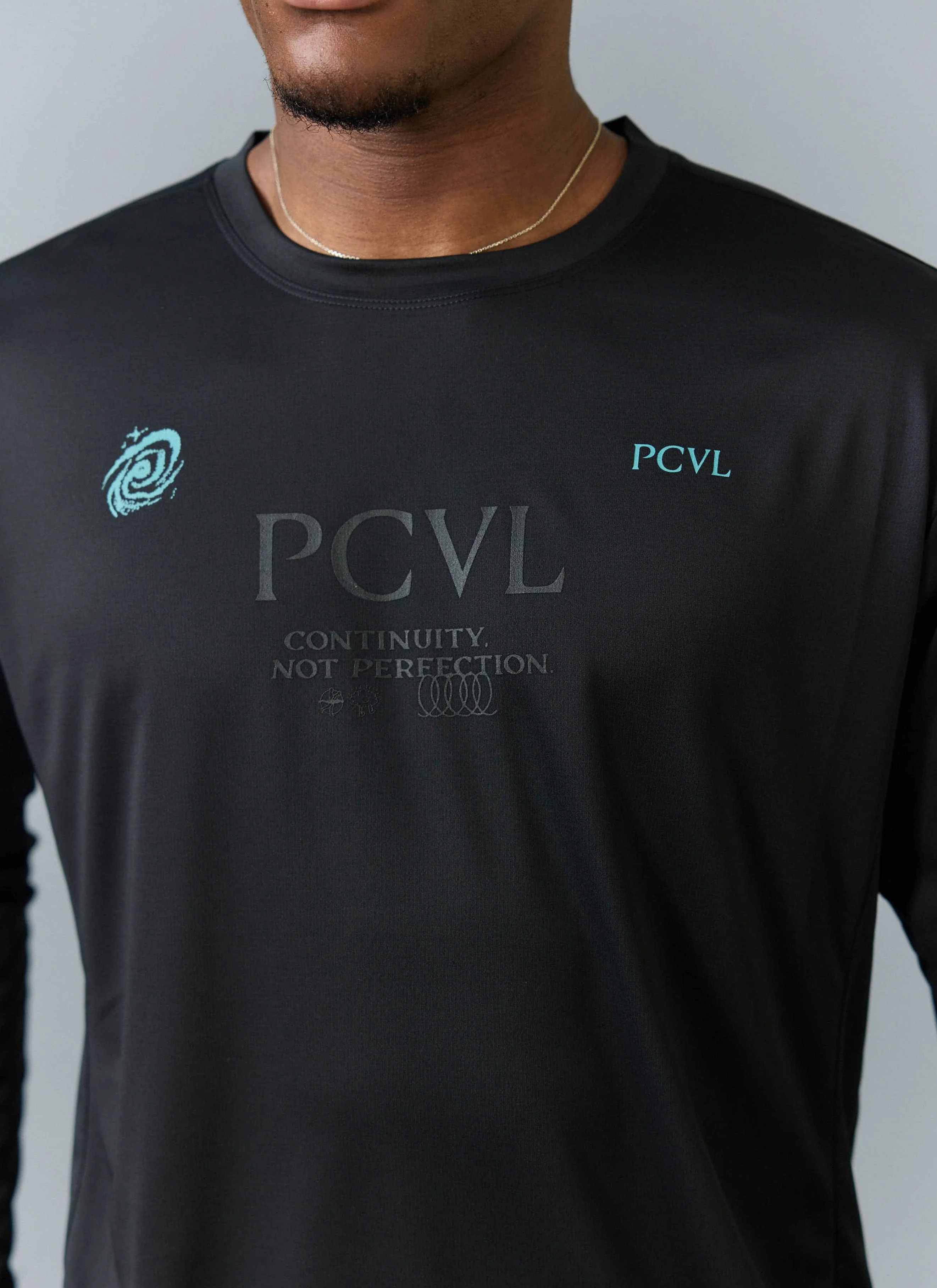 PCVL Long Sleeve Printed Performance Top | Black - Image 8