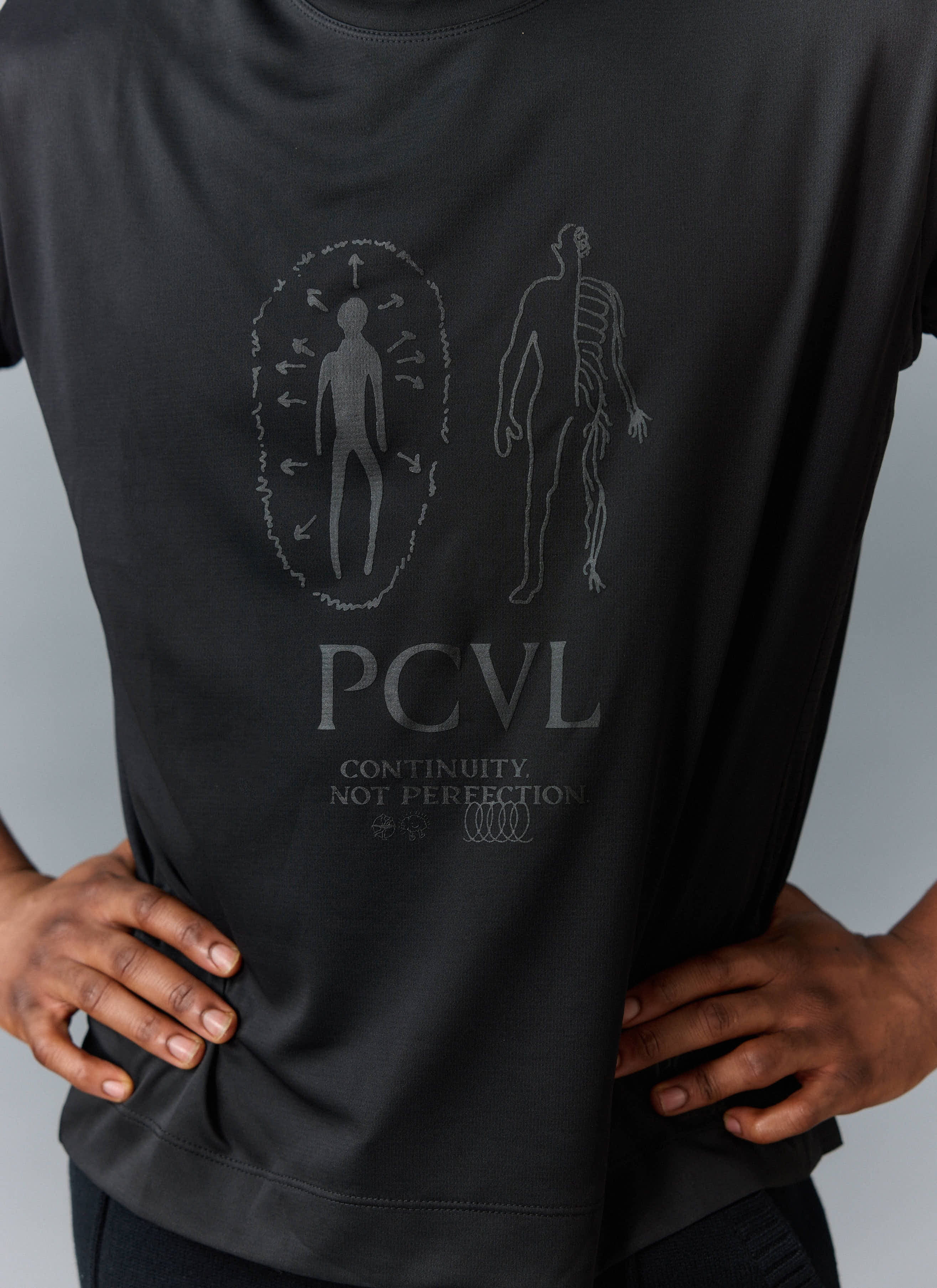 PCVL Printed Performance Top | Black - Image 4