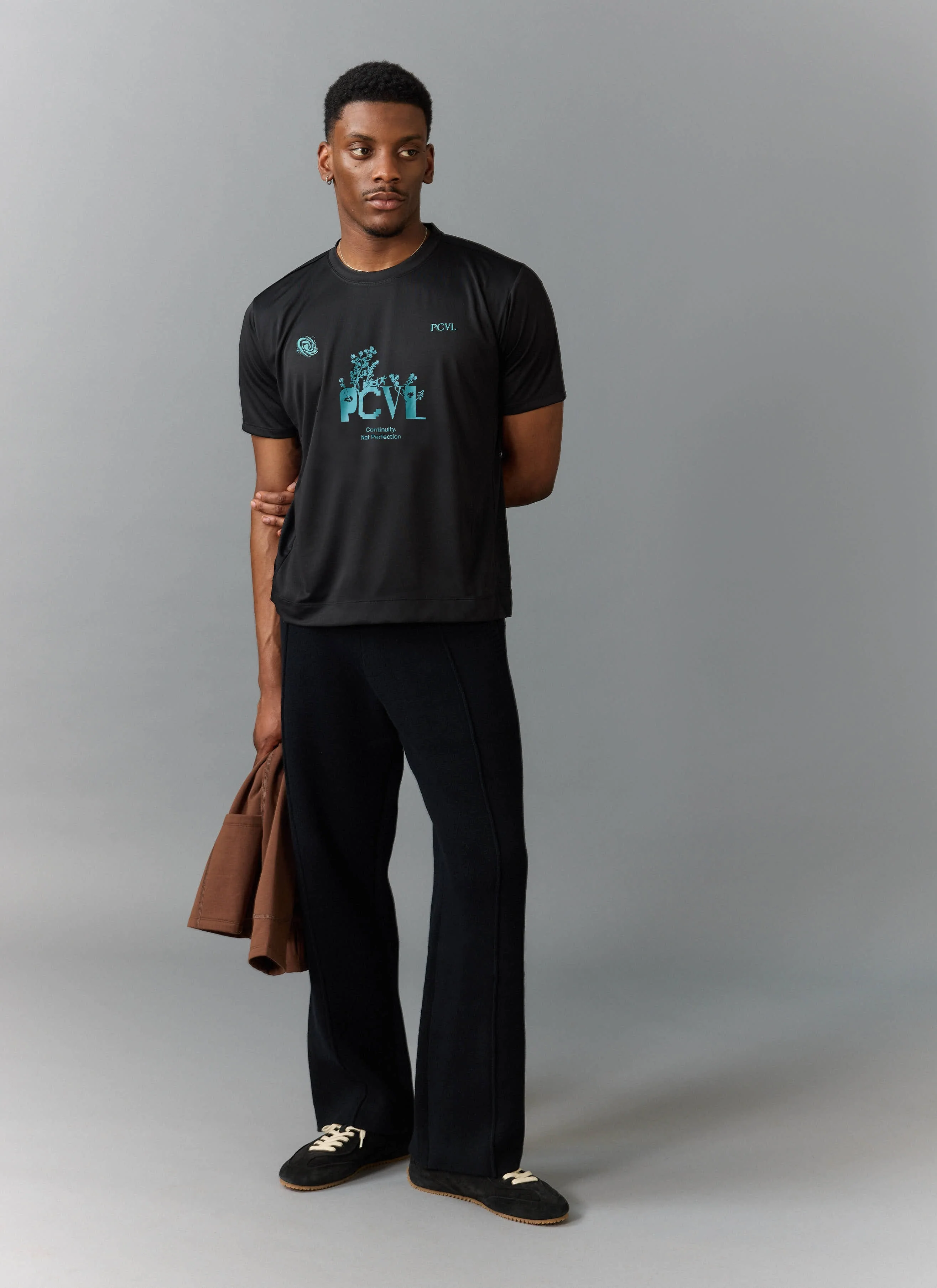 PCVL Graphic Printed Performance Top | Black - Image 4