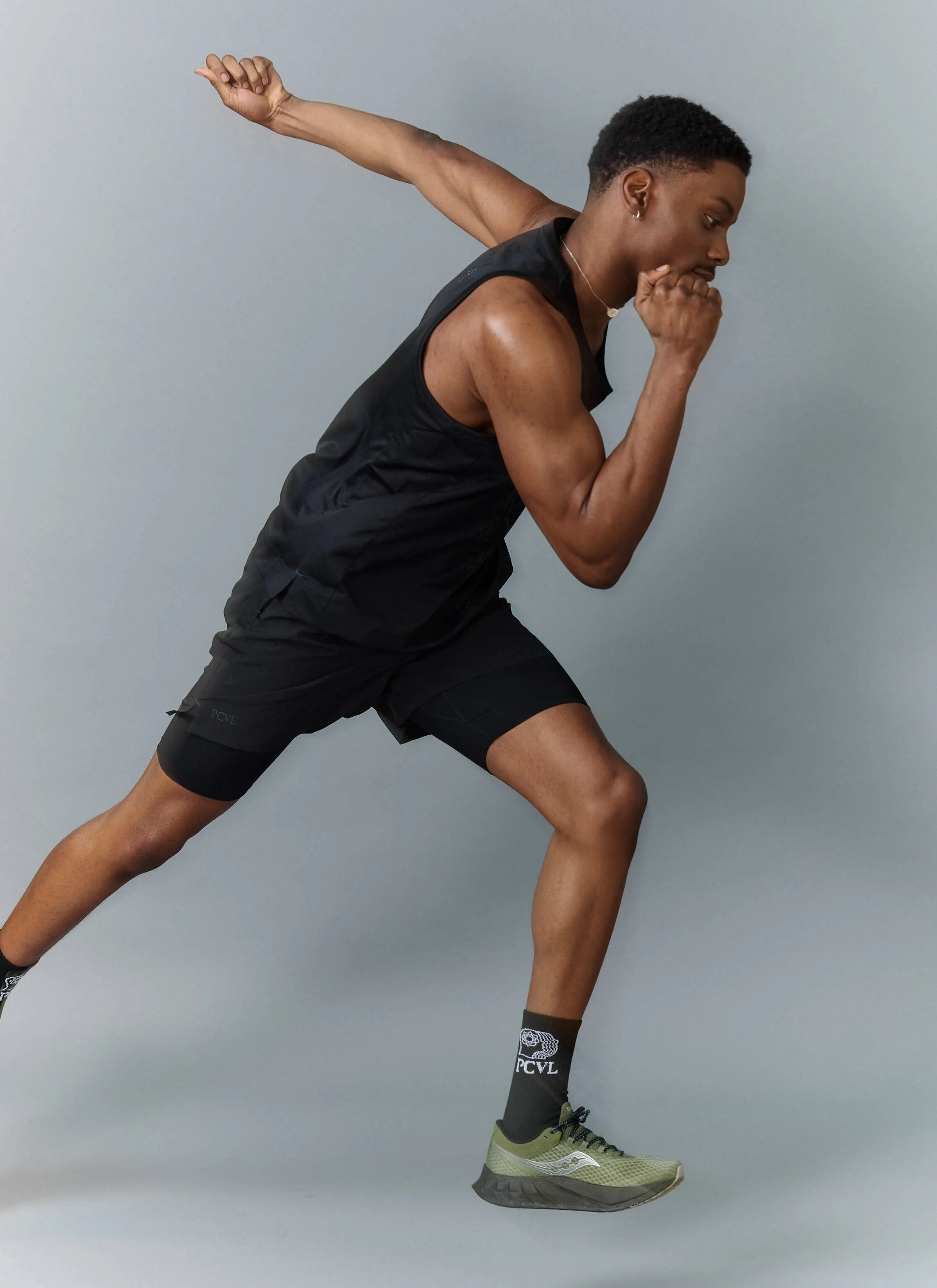 PCVL Graphic Printed Performance Vest | Black - Image 3