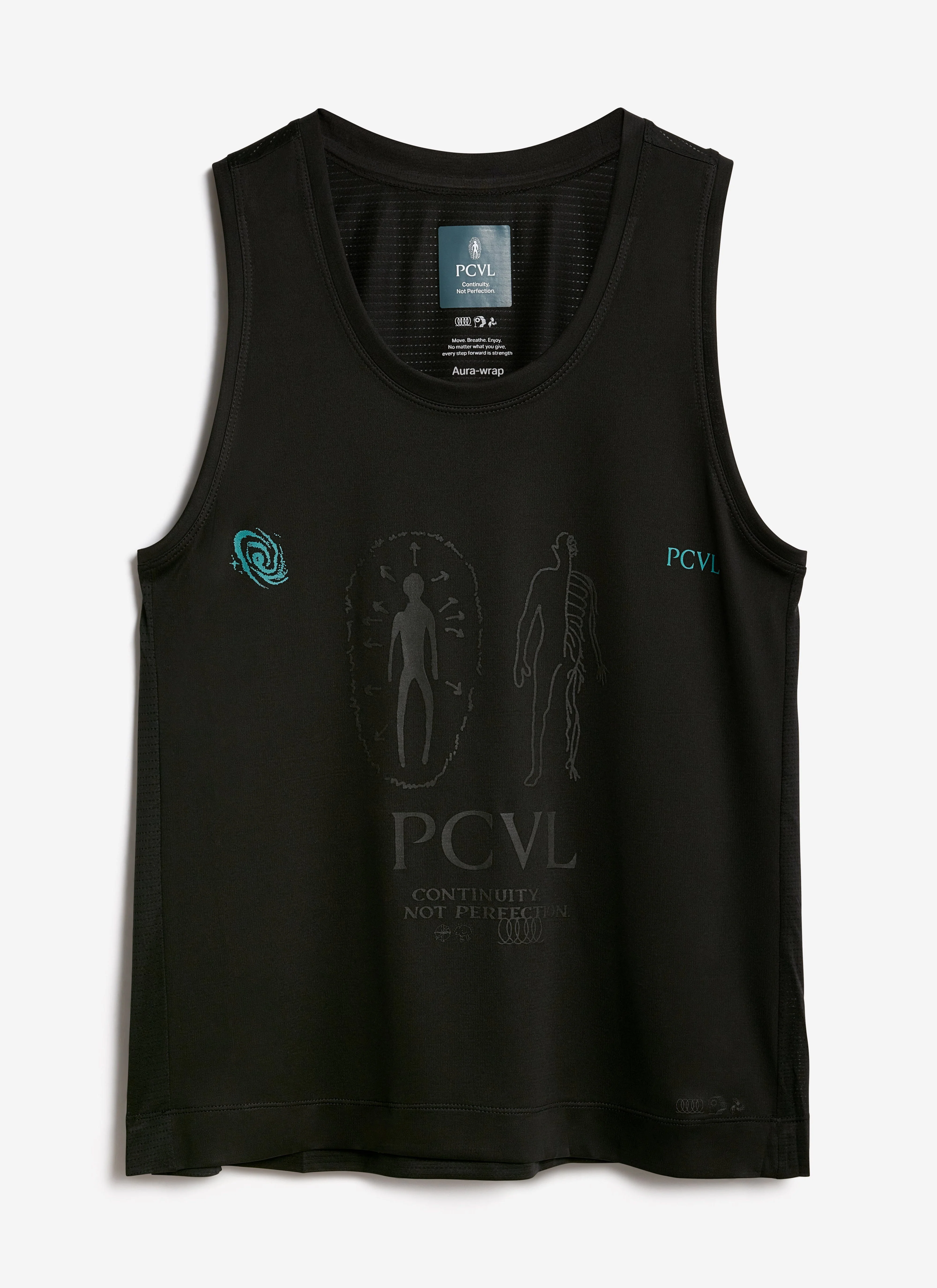 PCVL Graphic Printed Performance Vest | Black - Image 4