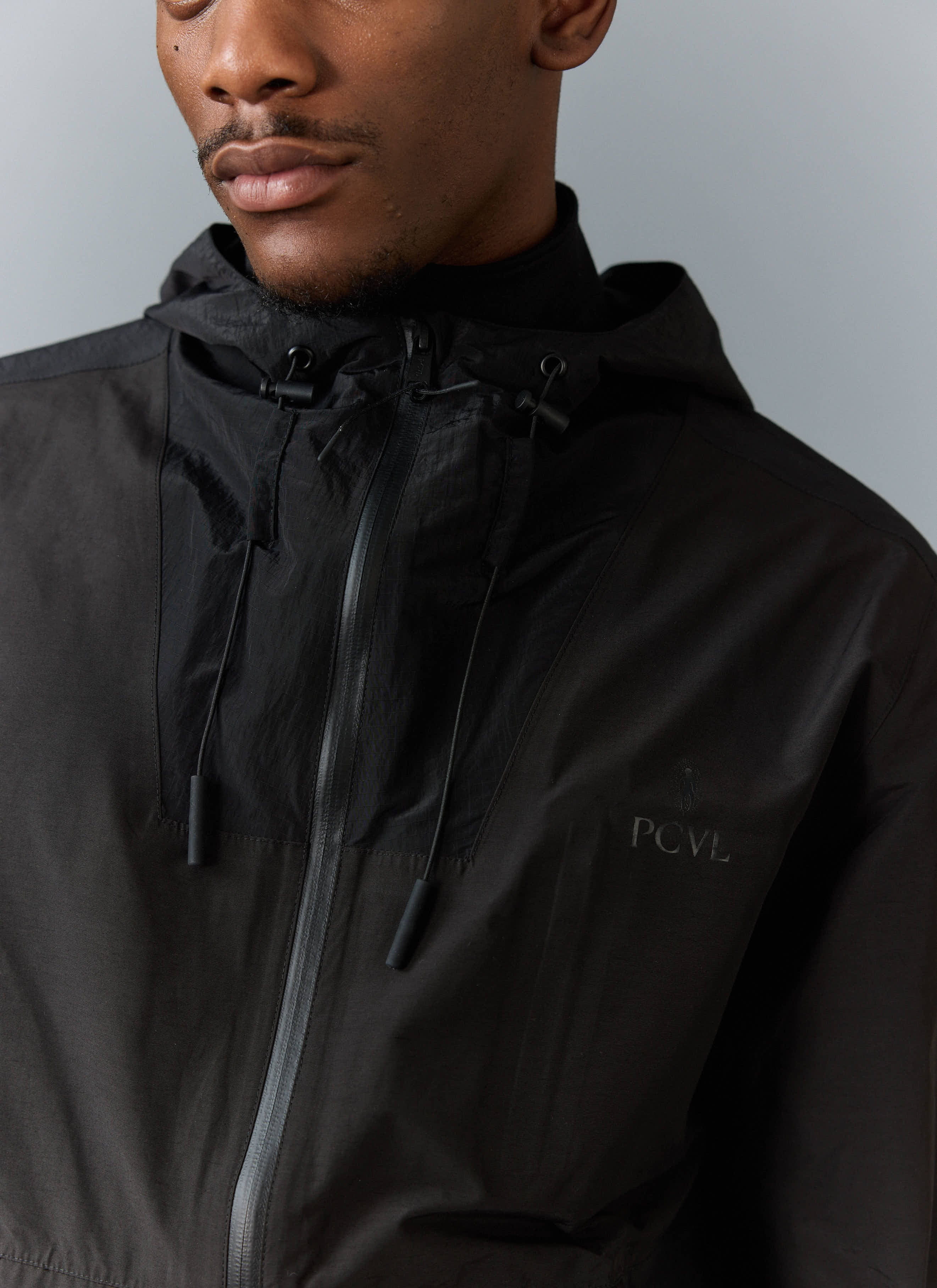 PCVL Zip Through Water Resistant Jacket | Black - Image 6