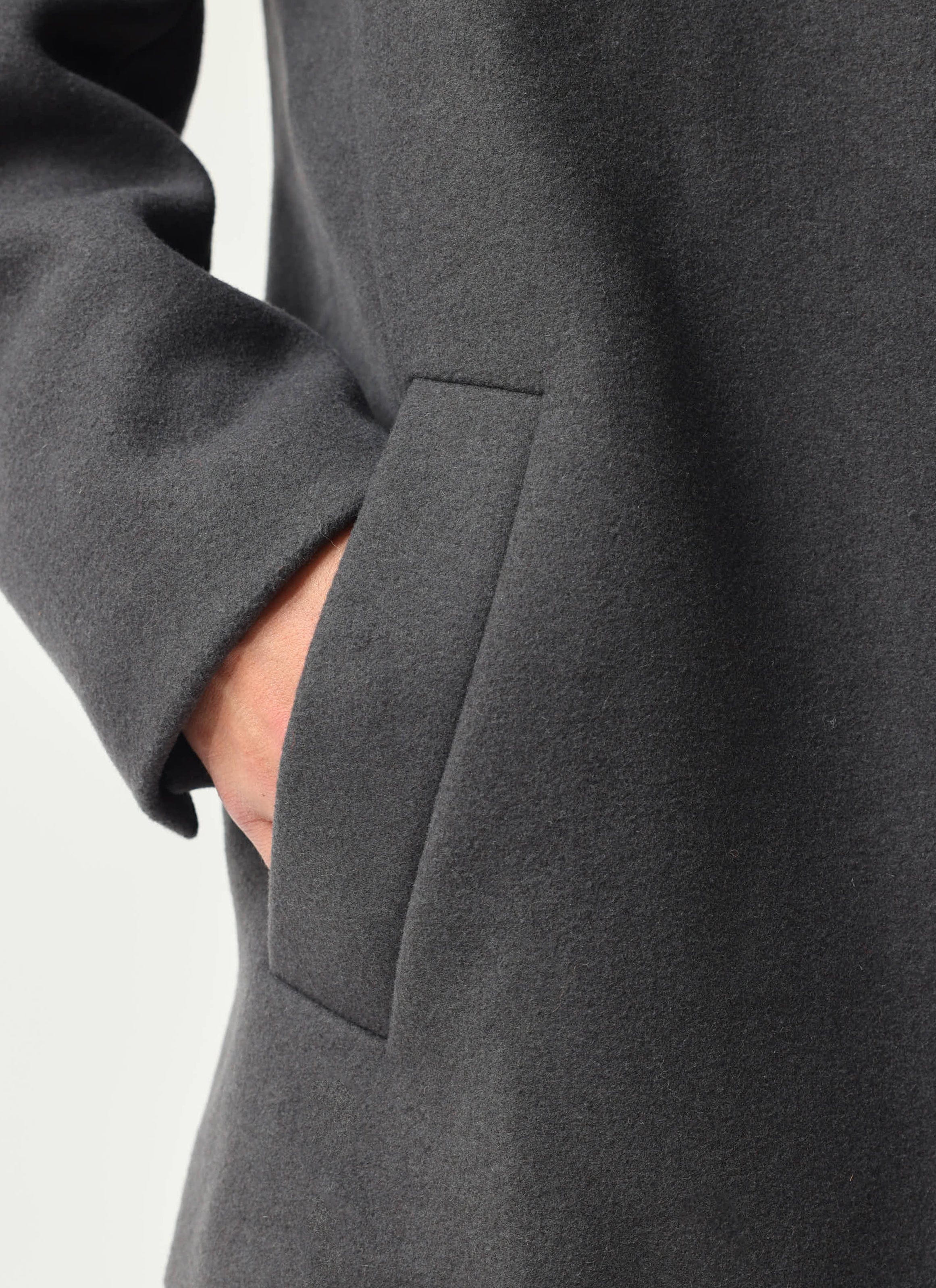 Peacoat | Melton Wool | Charcoal - Image 3