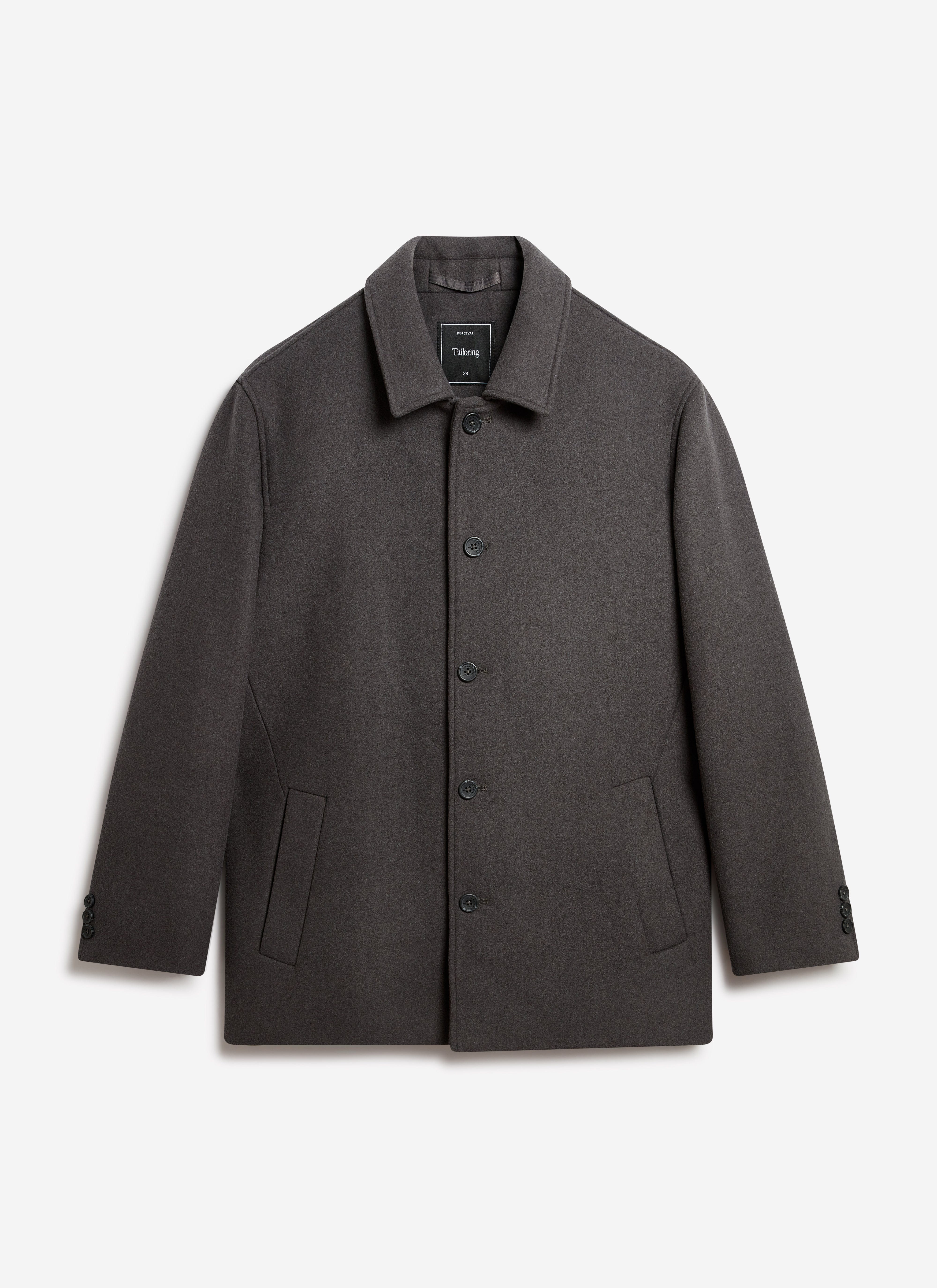 Peacoat | Melton Wool | Charcoal - Image 6