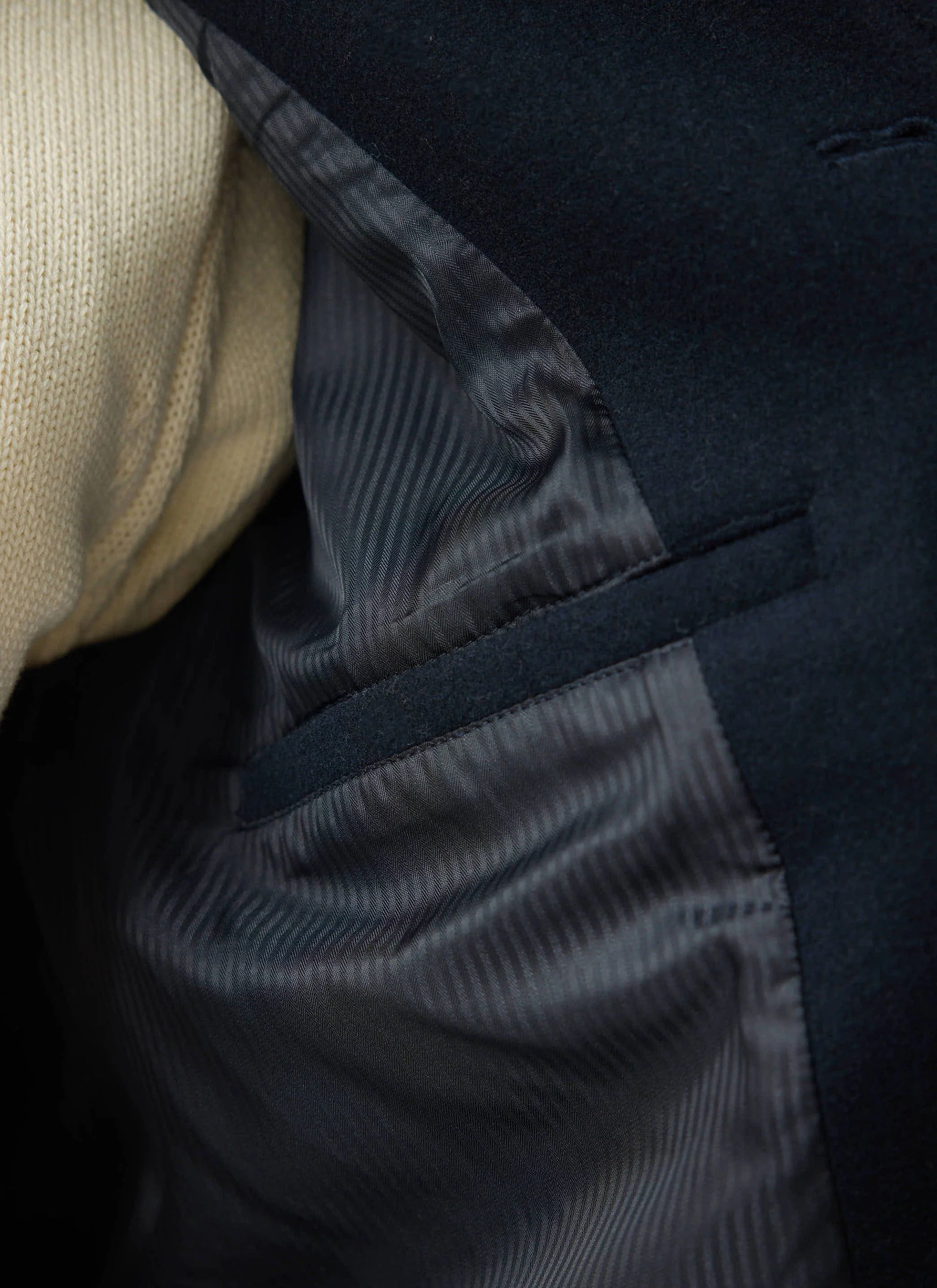 Peacoat | Melton Wool | Navy - Image 7