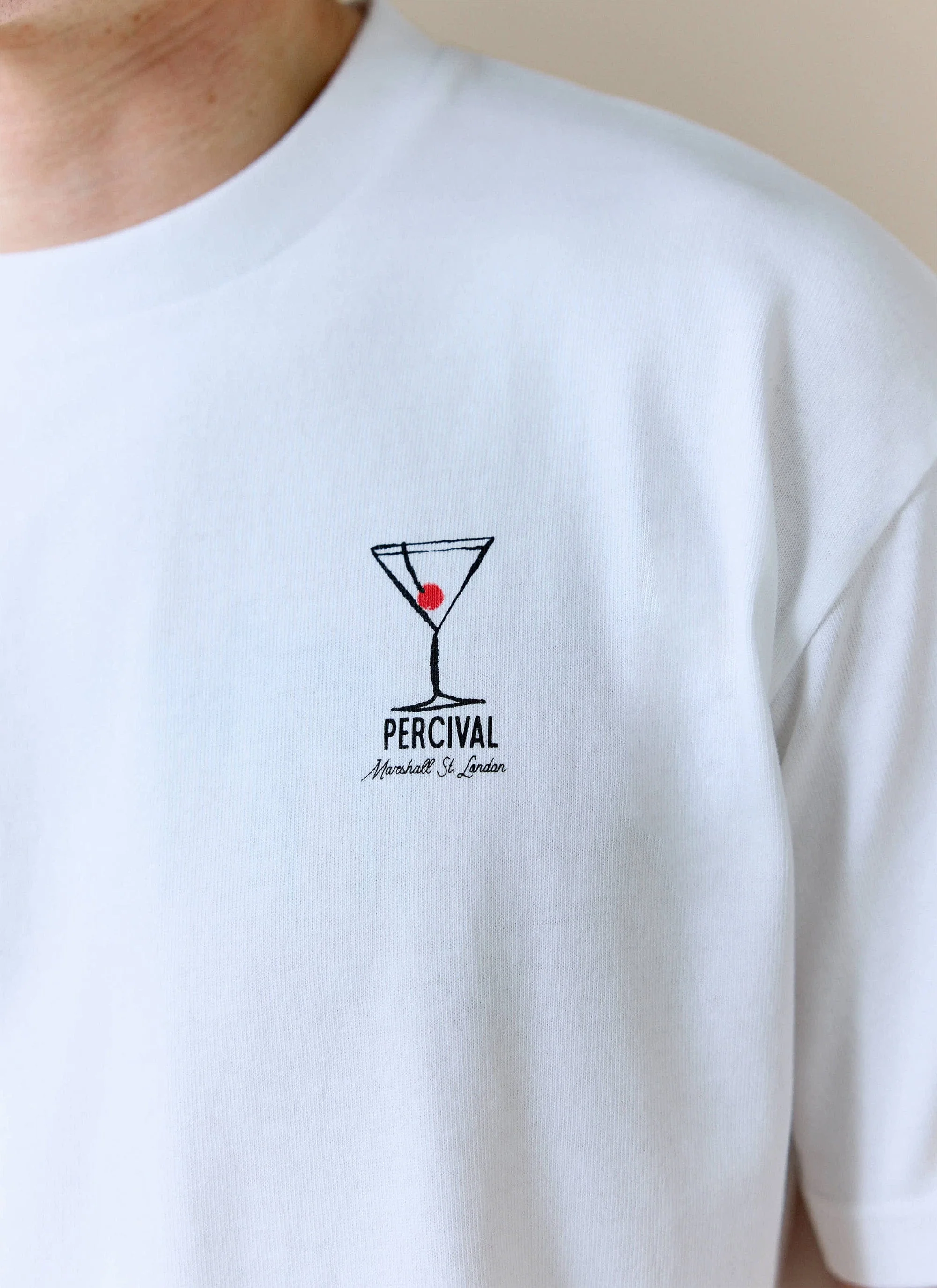 Perci and Rossi Martini Oversized T Shirt | Organic Cotton | White - Image 4