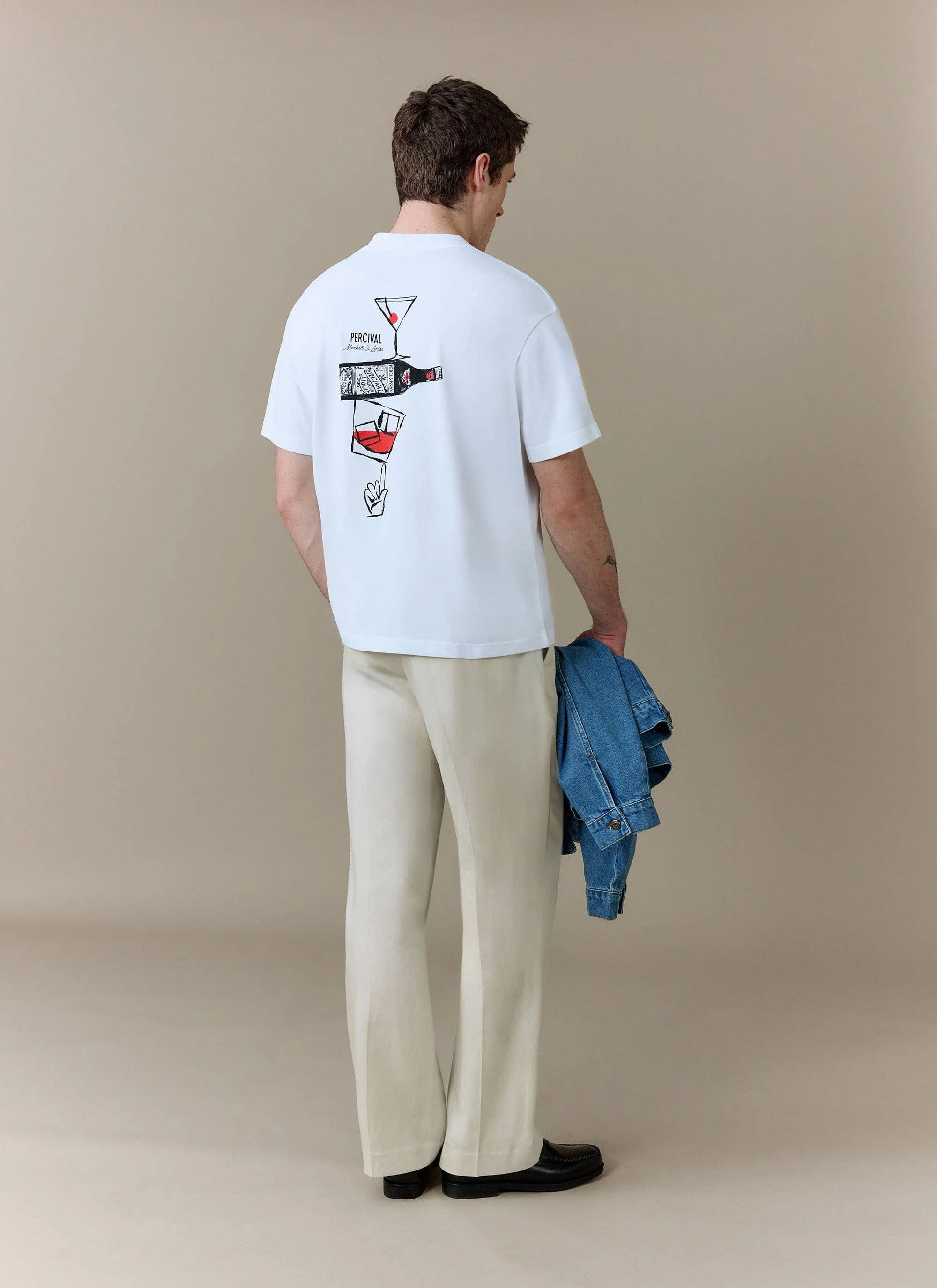 Perci and Rossi Martini Oversized T Shirt | Organic Cotton | White - Image 5