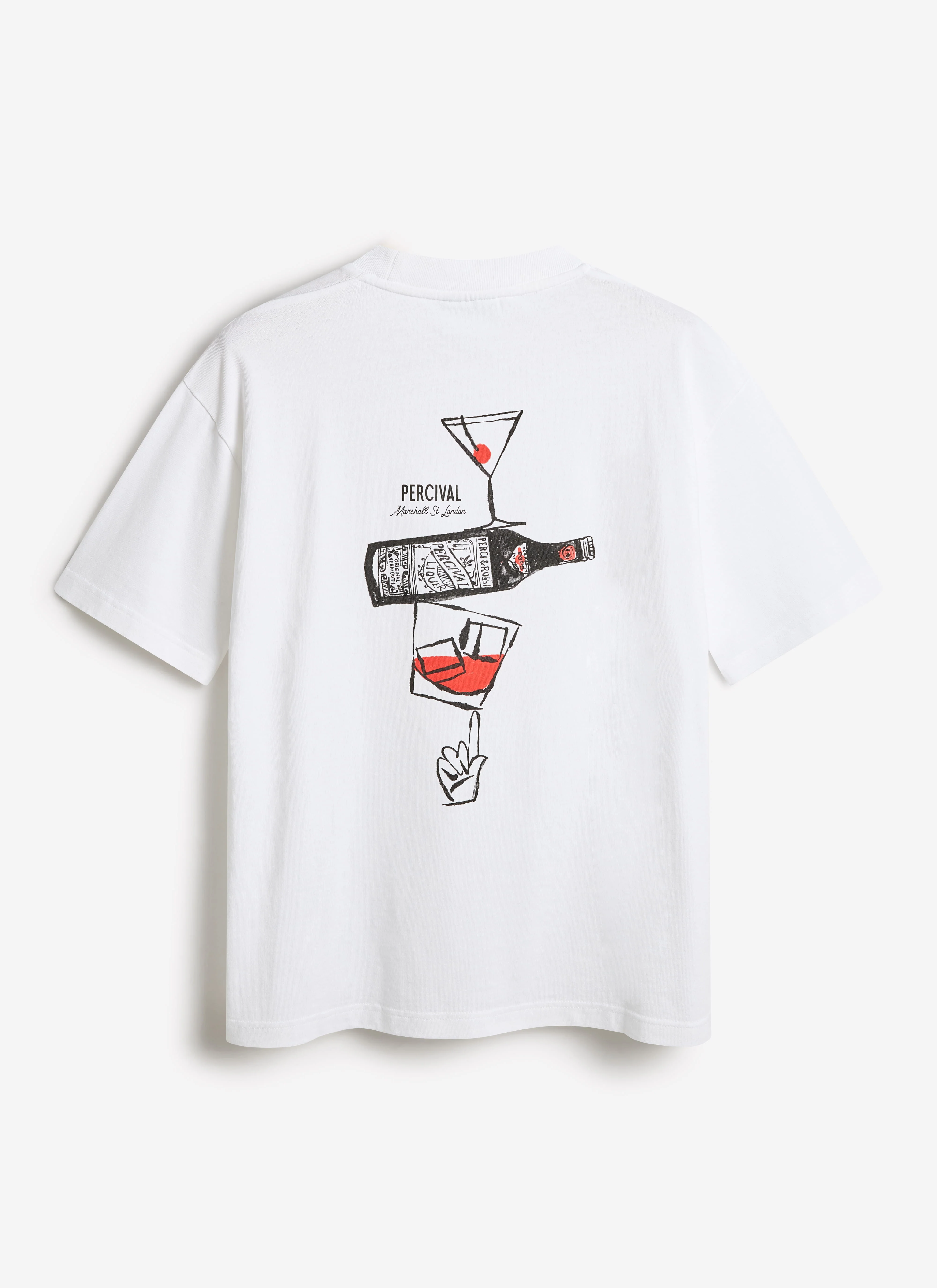 Perci and Rossi Martini Oversized T Shirt | Organic Cotton | White - Image 6