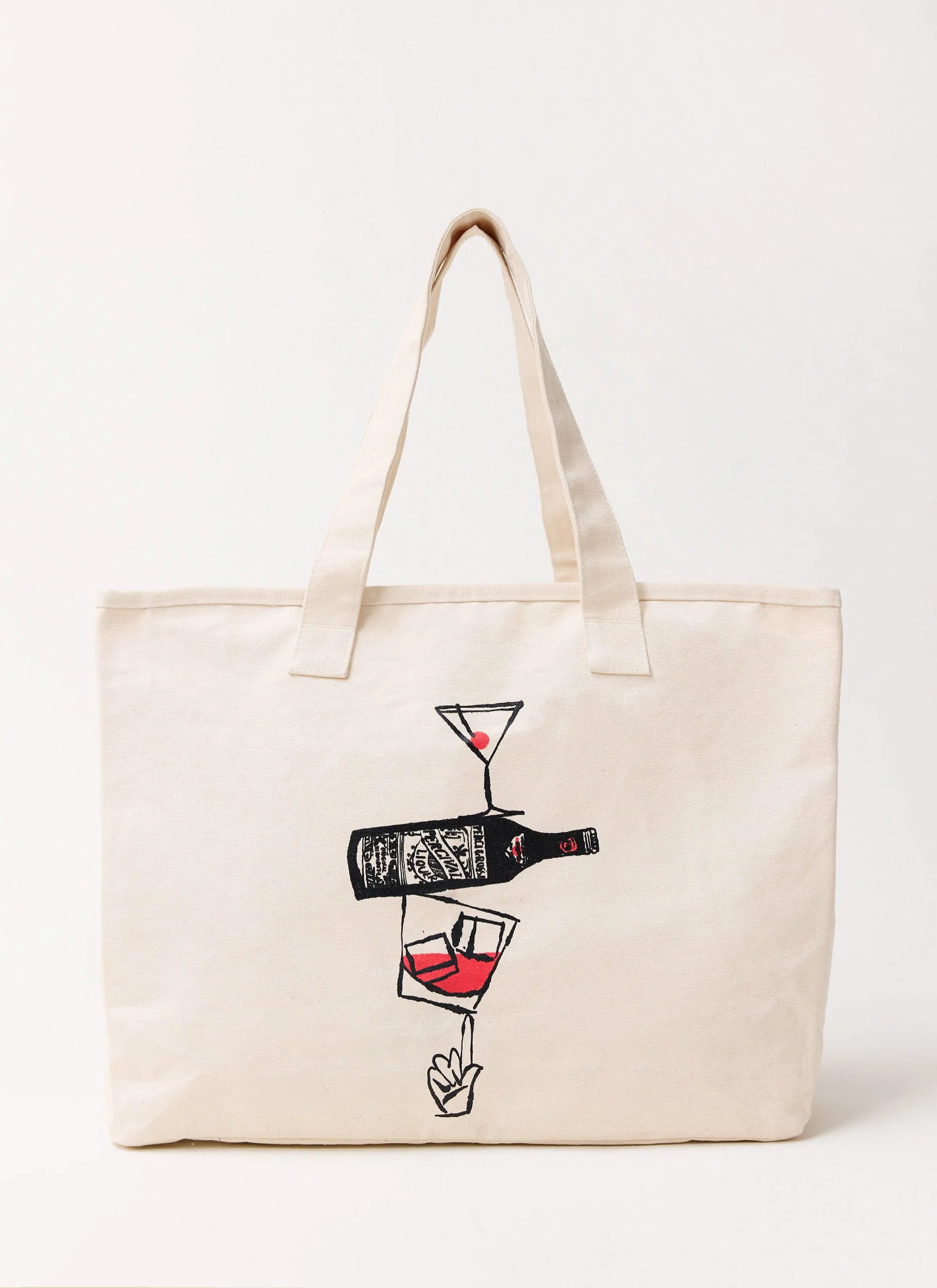 Perci and Rossi Martini Tote Bag | Cotton | Cream