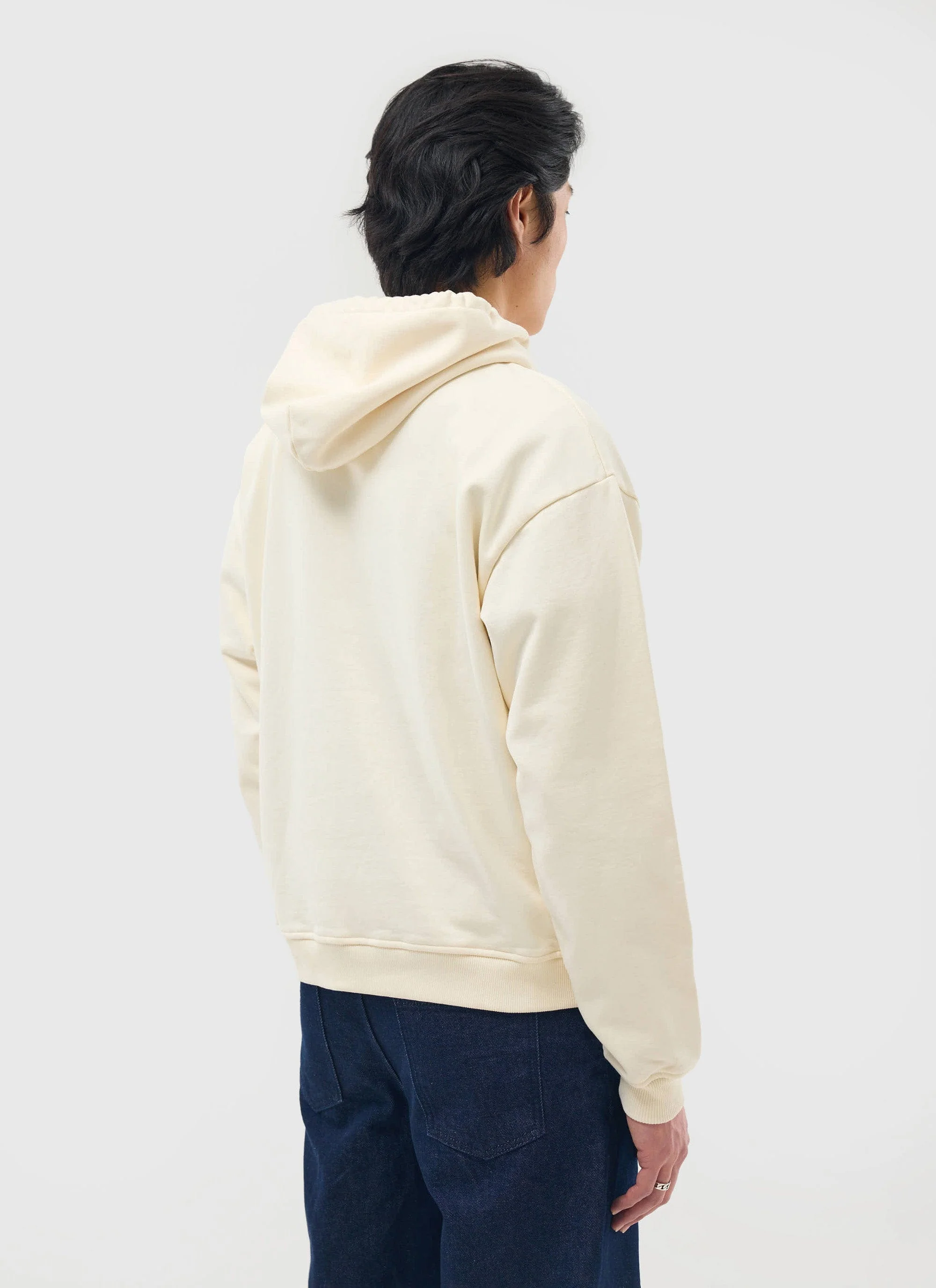 Perci Chainstitch Hoodie | Cotton | Cream - Image 3
