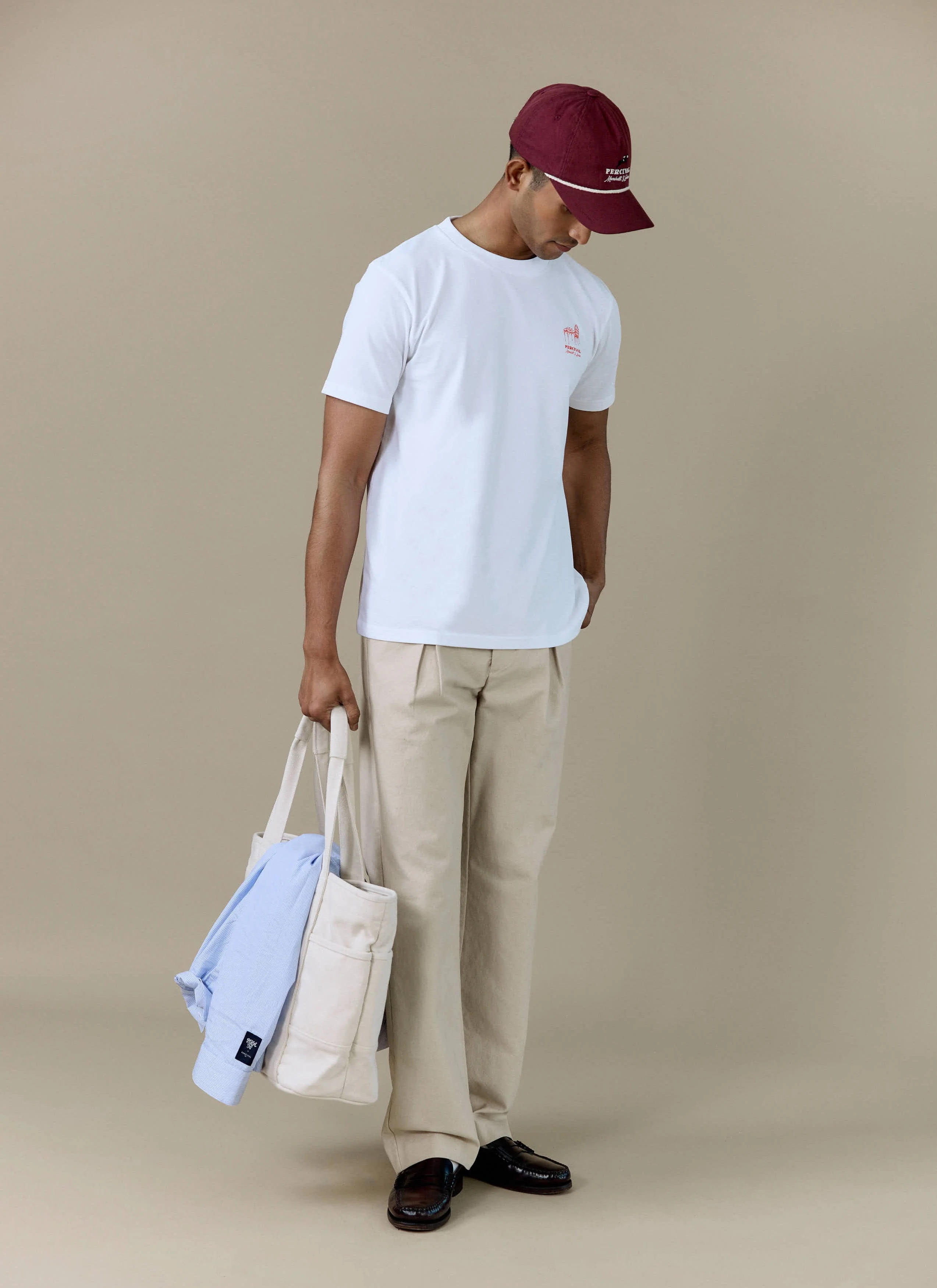 Perci Fine Wines T Shirt | Organic Cotton | White - Image 3